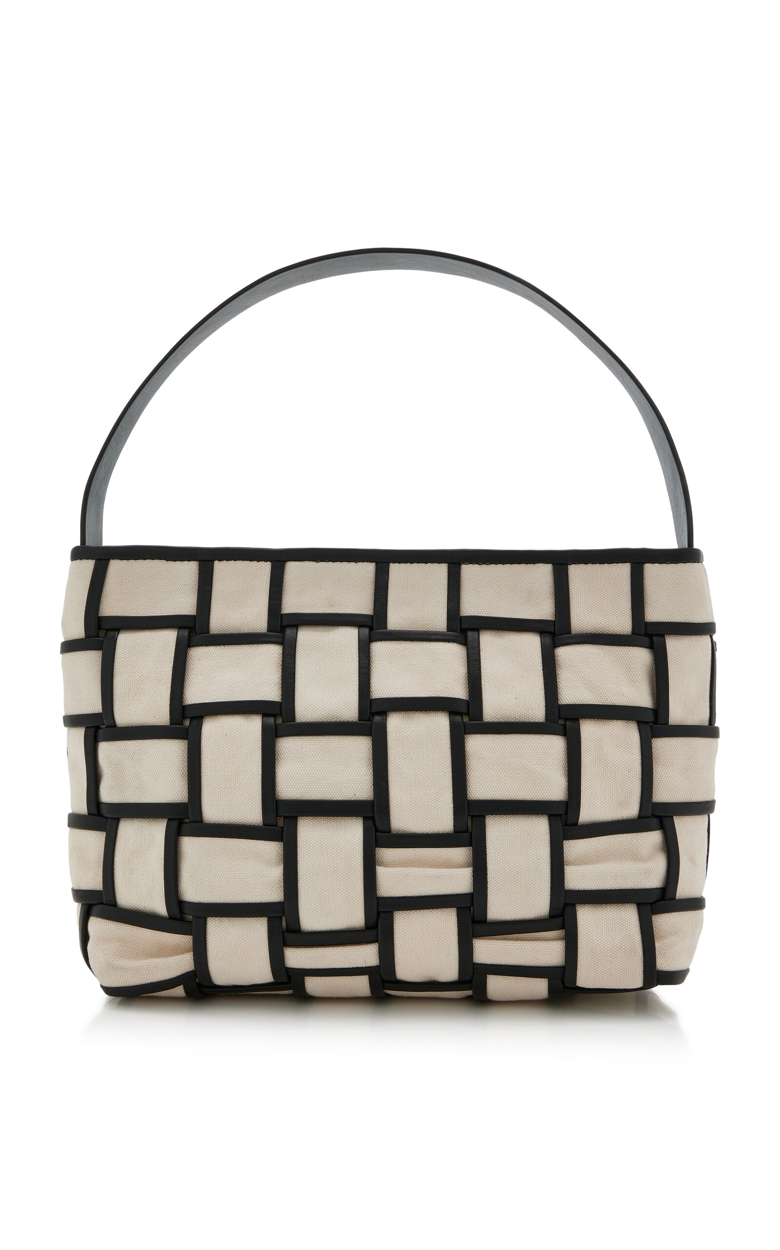 St. Agni Border Woven Leather Mini Tote Bag - Women's Bags