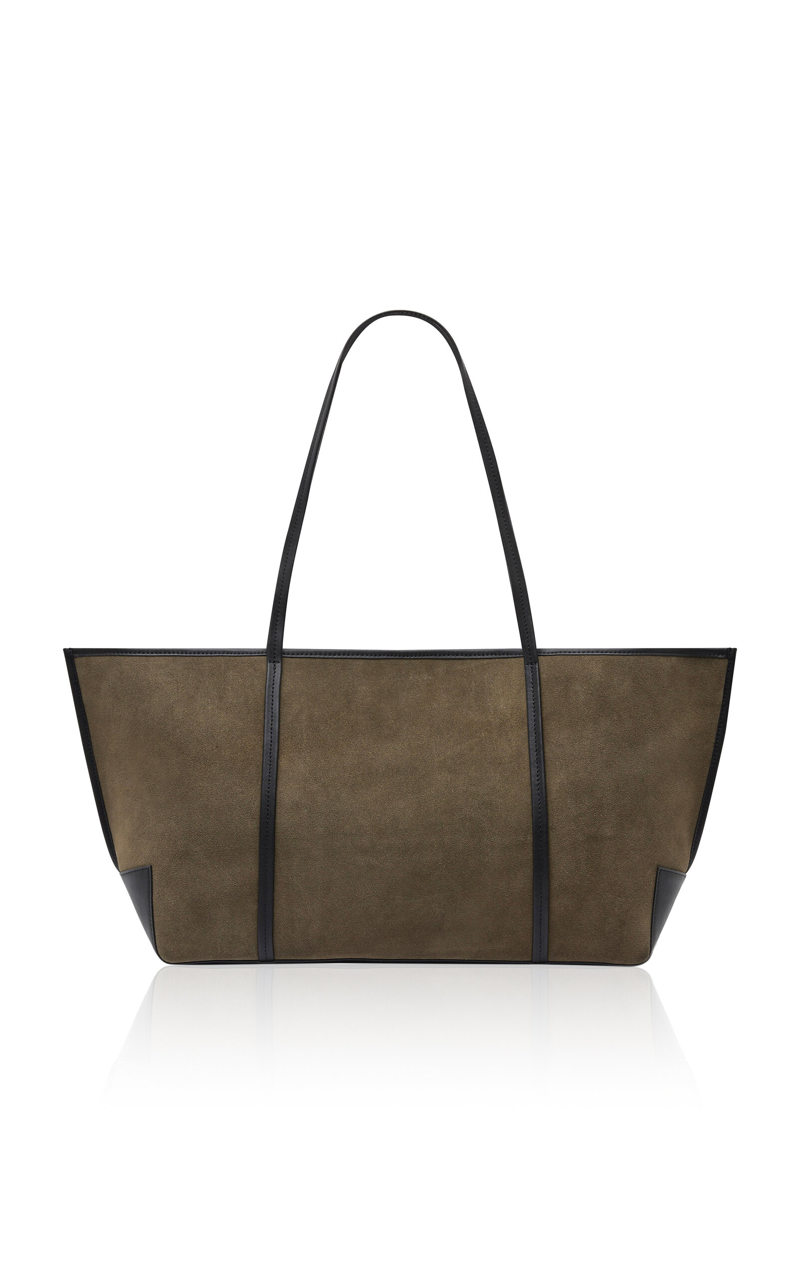 St. Agni Bateau Leather-Trimmed Suede Tote Bag - Women's Bags