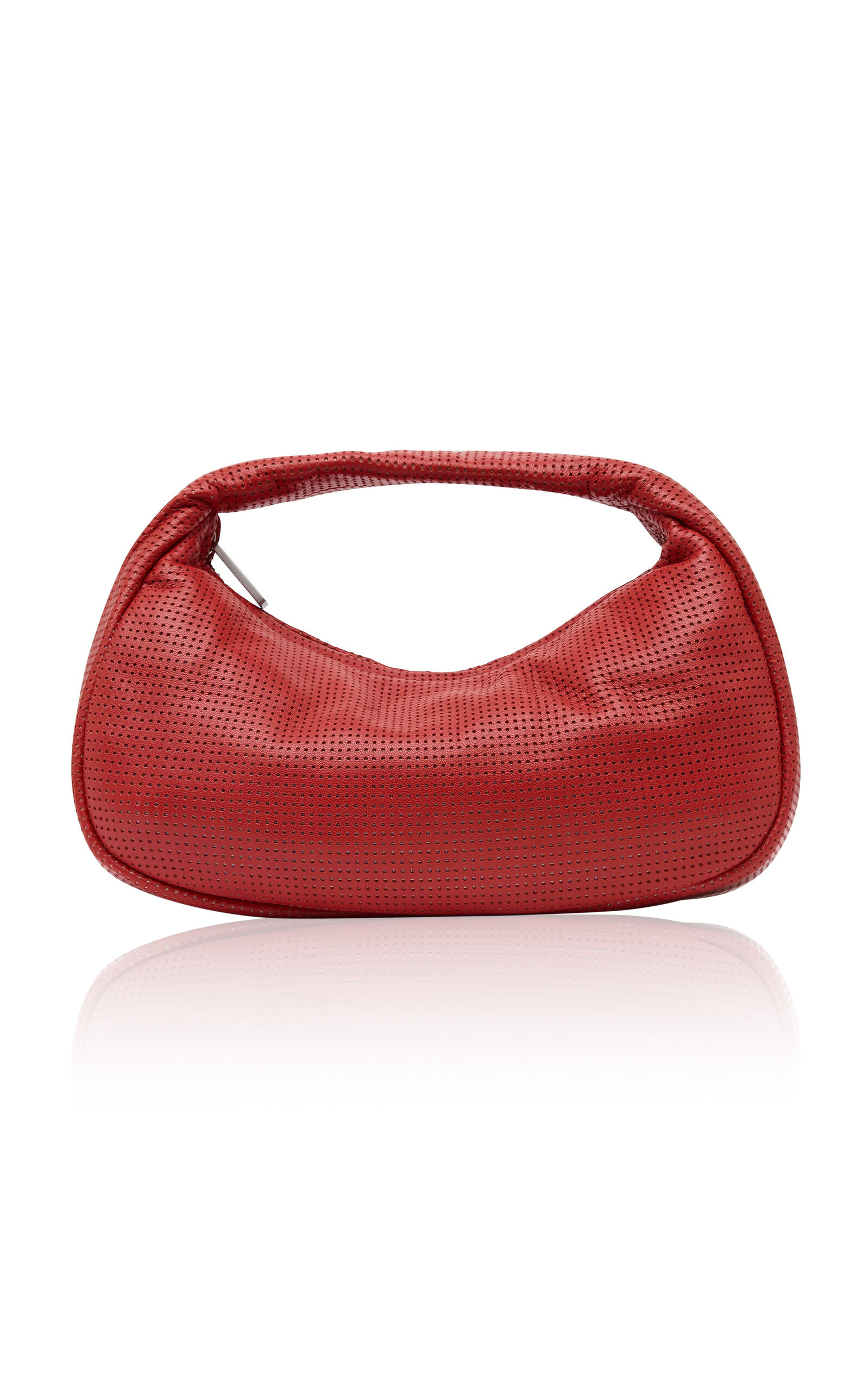 St. Agni Perforated Leather Mini Bon Bon Bag - Red - OS
