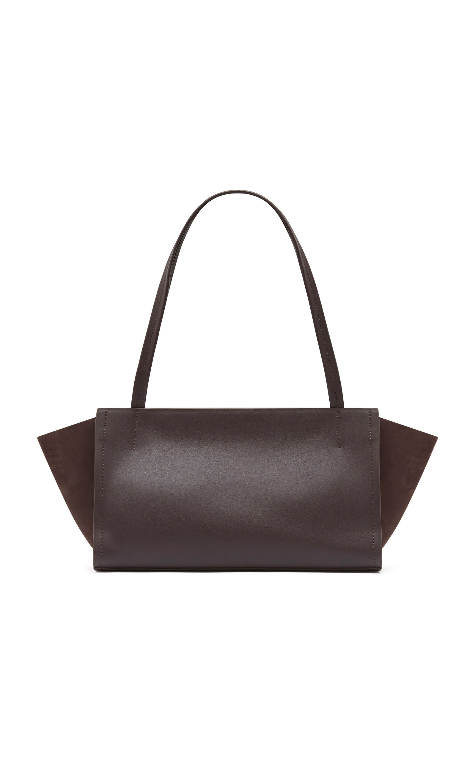 St. Agni Slim Wonton Leather Tote Bag - Brown - OS