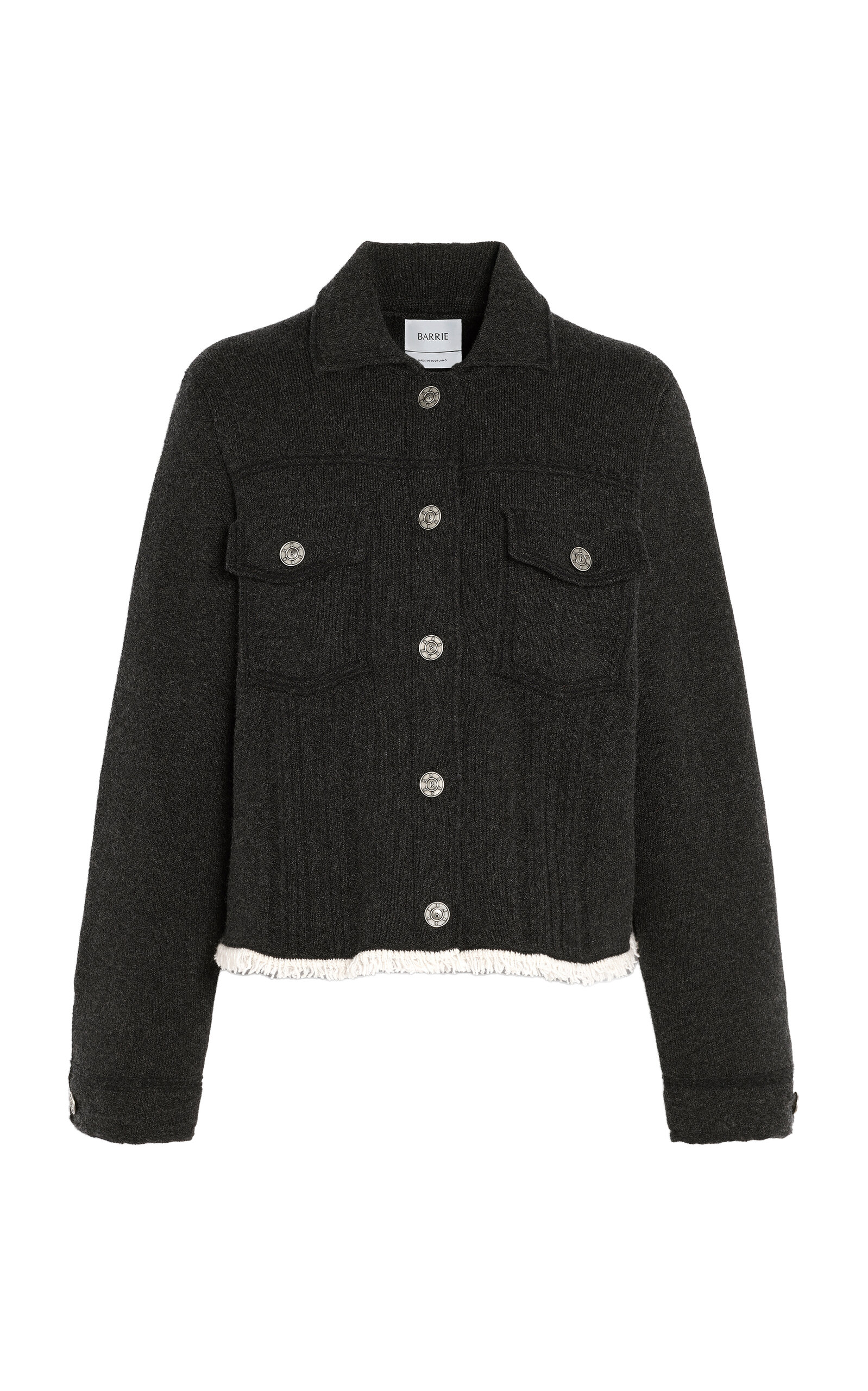 Barrie Pleated-hem Button-front Jacket