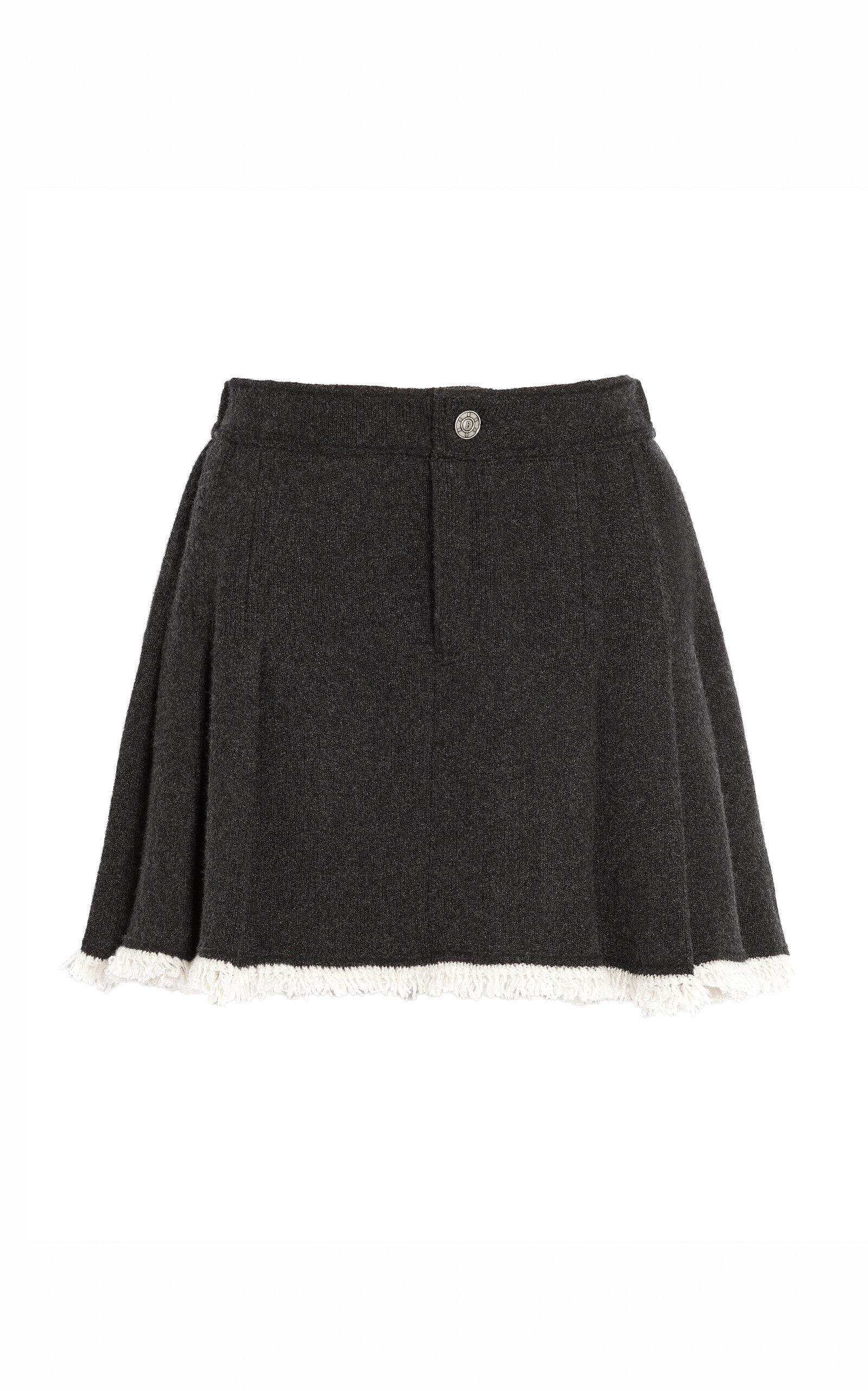 Barrie Pleated Cashmere Mini Skirt