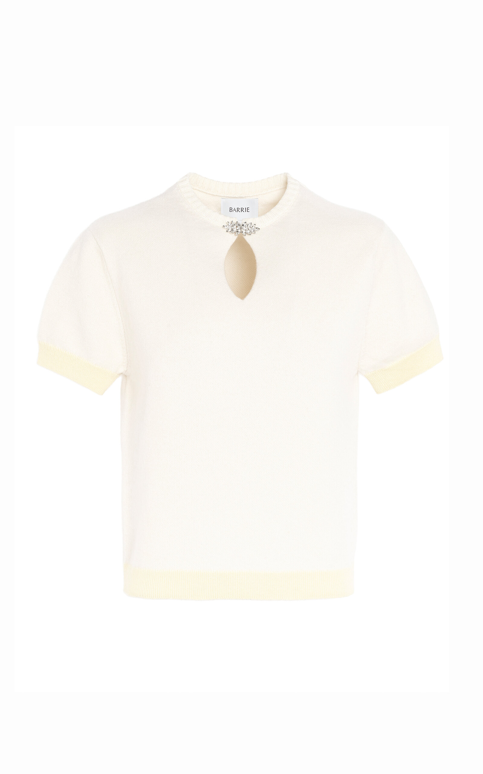 Barrie Rhinestone-embellished Keyhole Top In Neutral