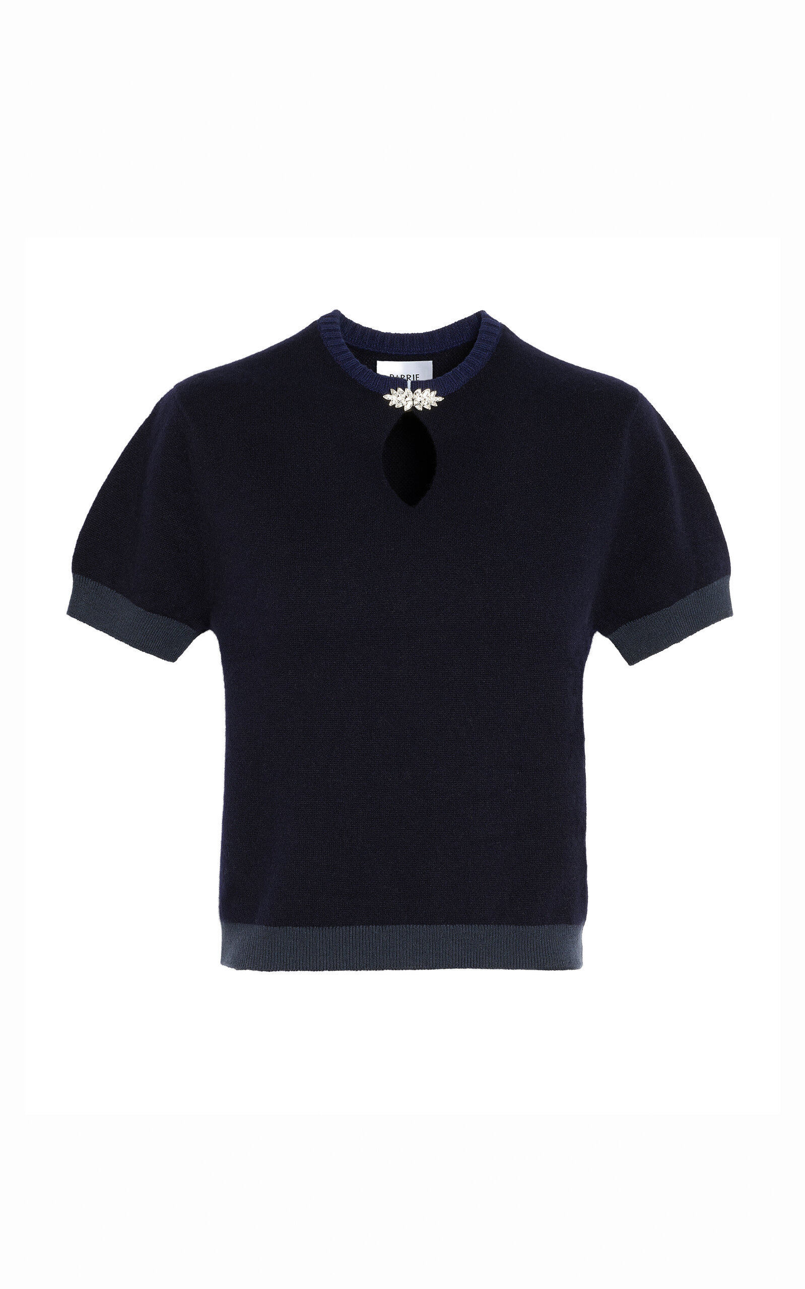 Barrie Crystal Cashmere Top