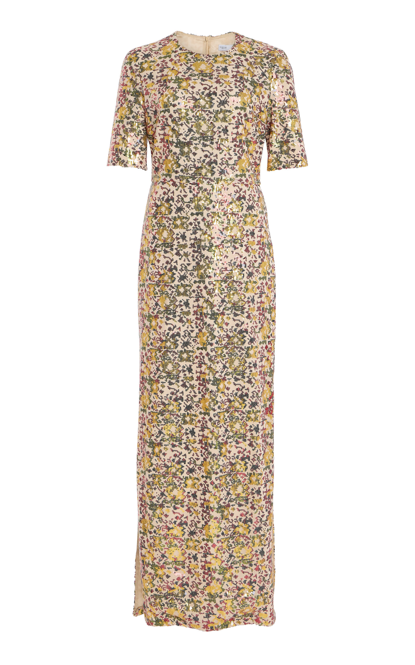 Rosetta Getty Sequin-embellished T-shirt Midi Dress In Multi