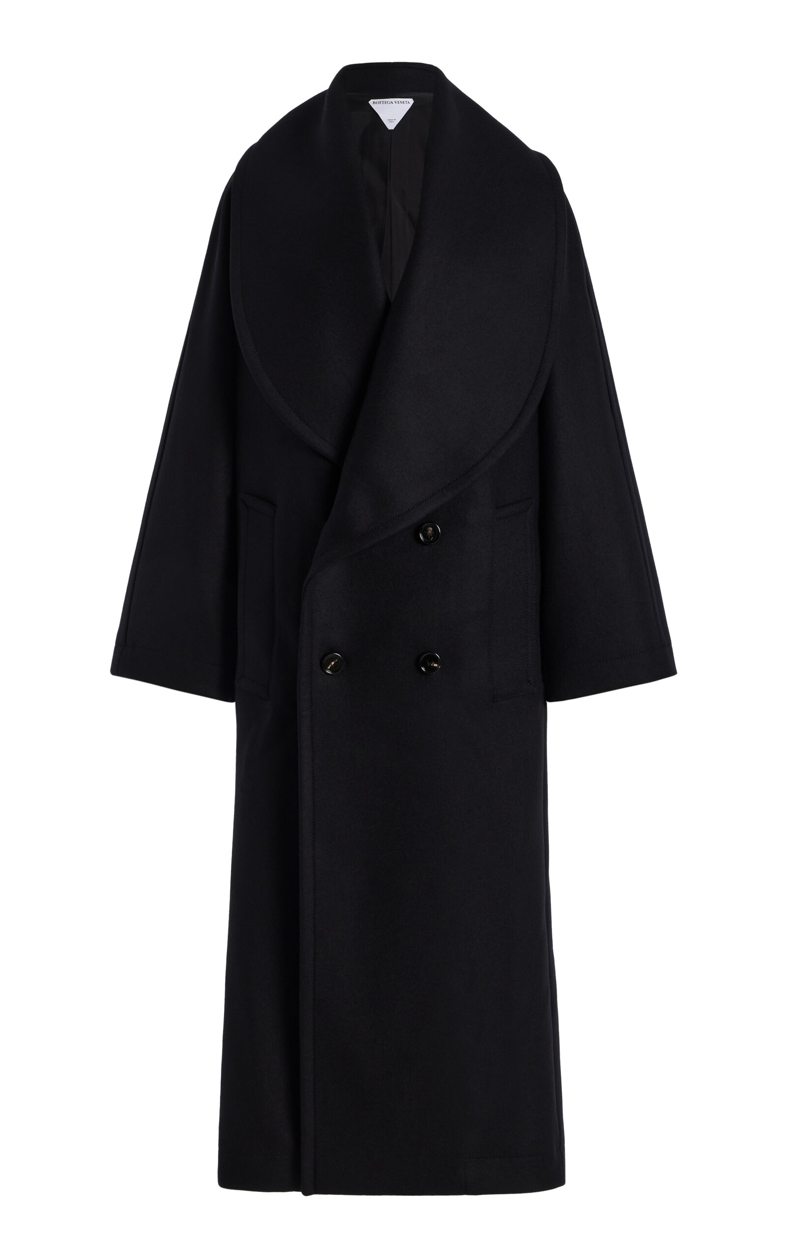 Bottega Veneta Stretch-Wool Felt Long Coat