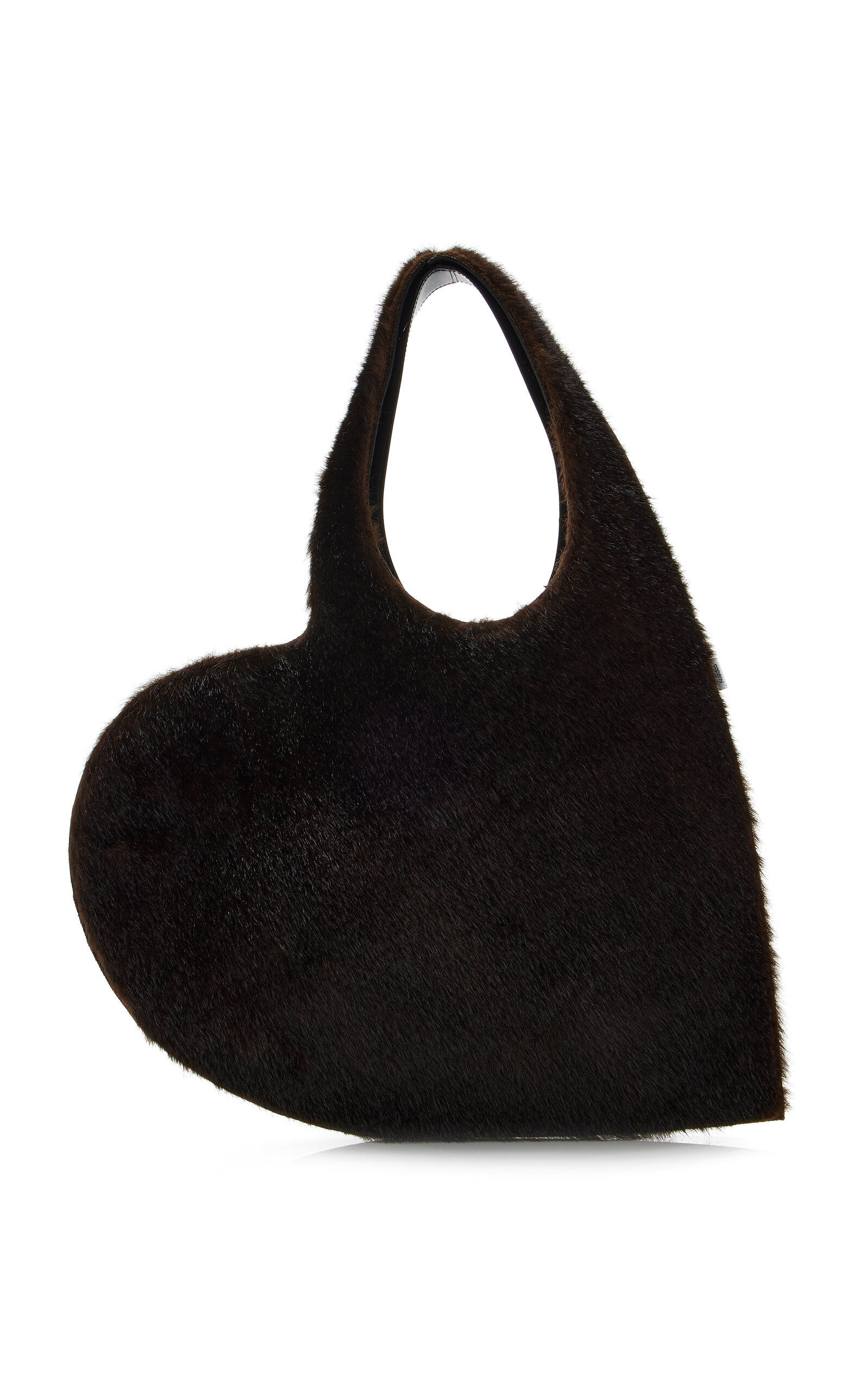 Coperni Heart Faux Fur Tote Bag