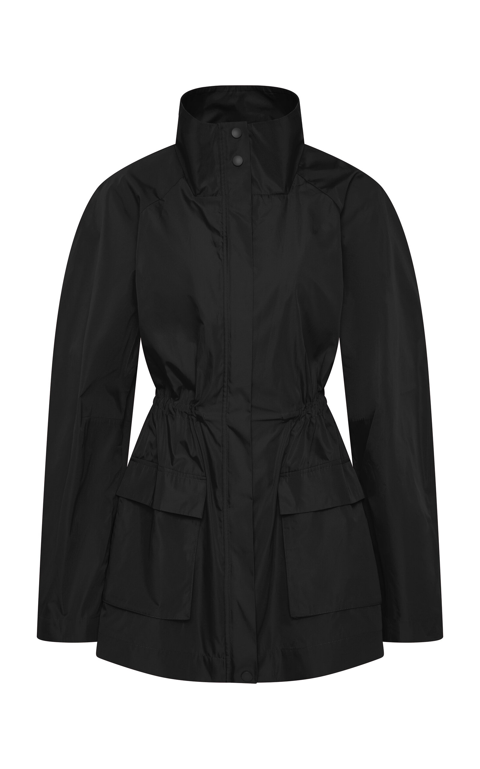 St. Agni Stand Collar Paper Taffeta Parka