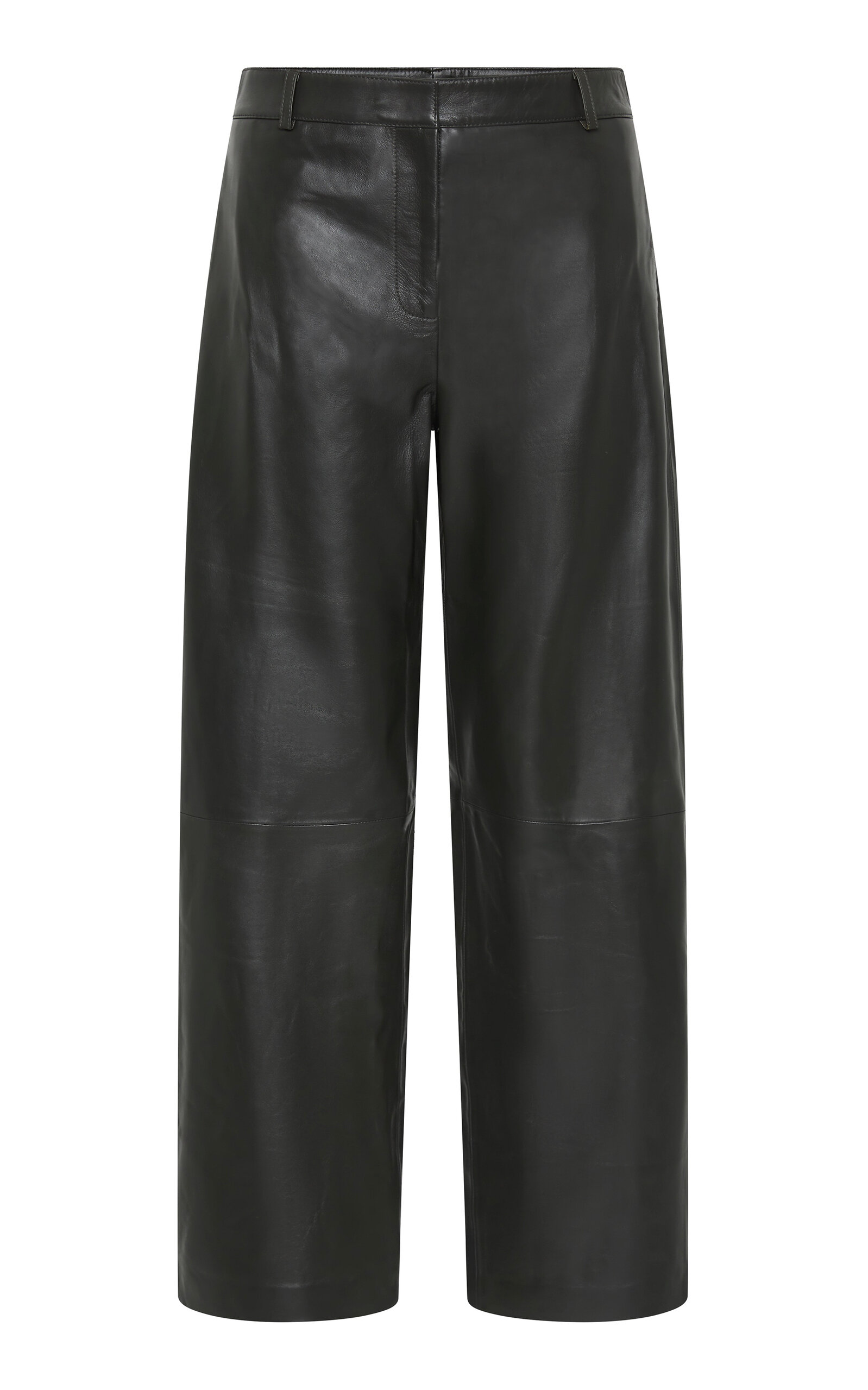 St. Agni Balloon Leather Pants - Khaki