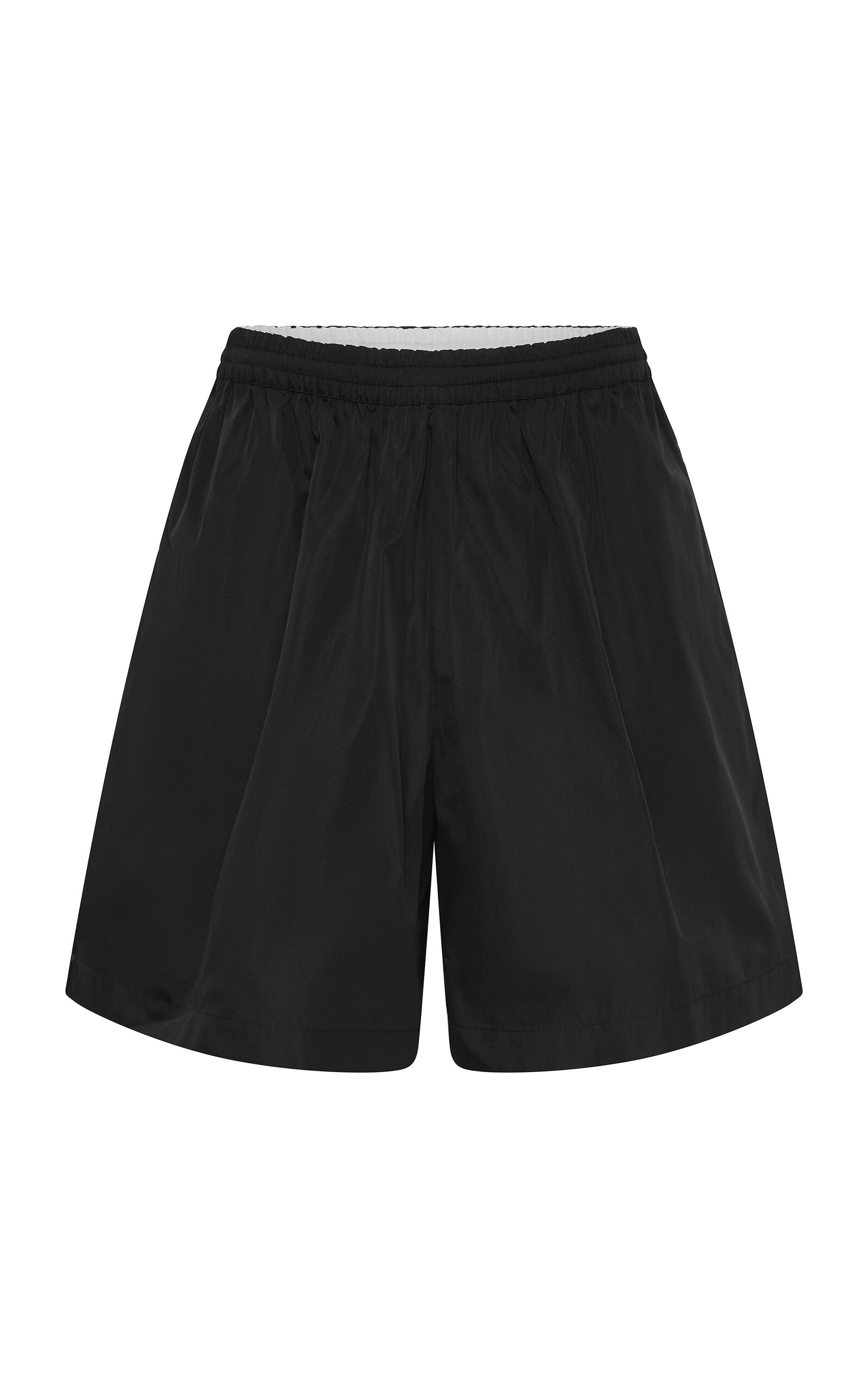 St. Agni Relaxed Paper Taffeta Shorts - Black