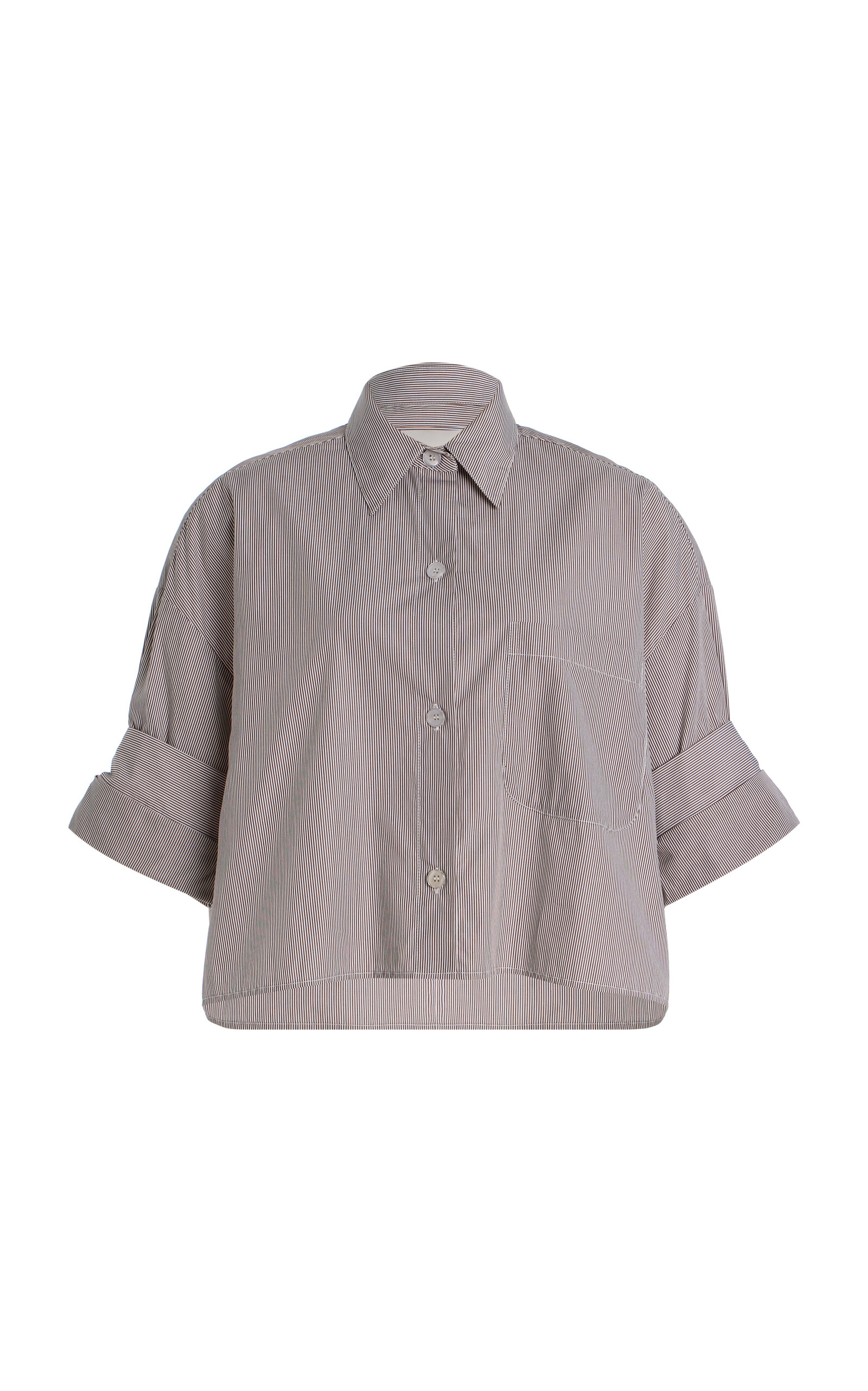 TWP Next Ex Cotton Shirt - Stripe - XS/S