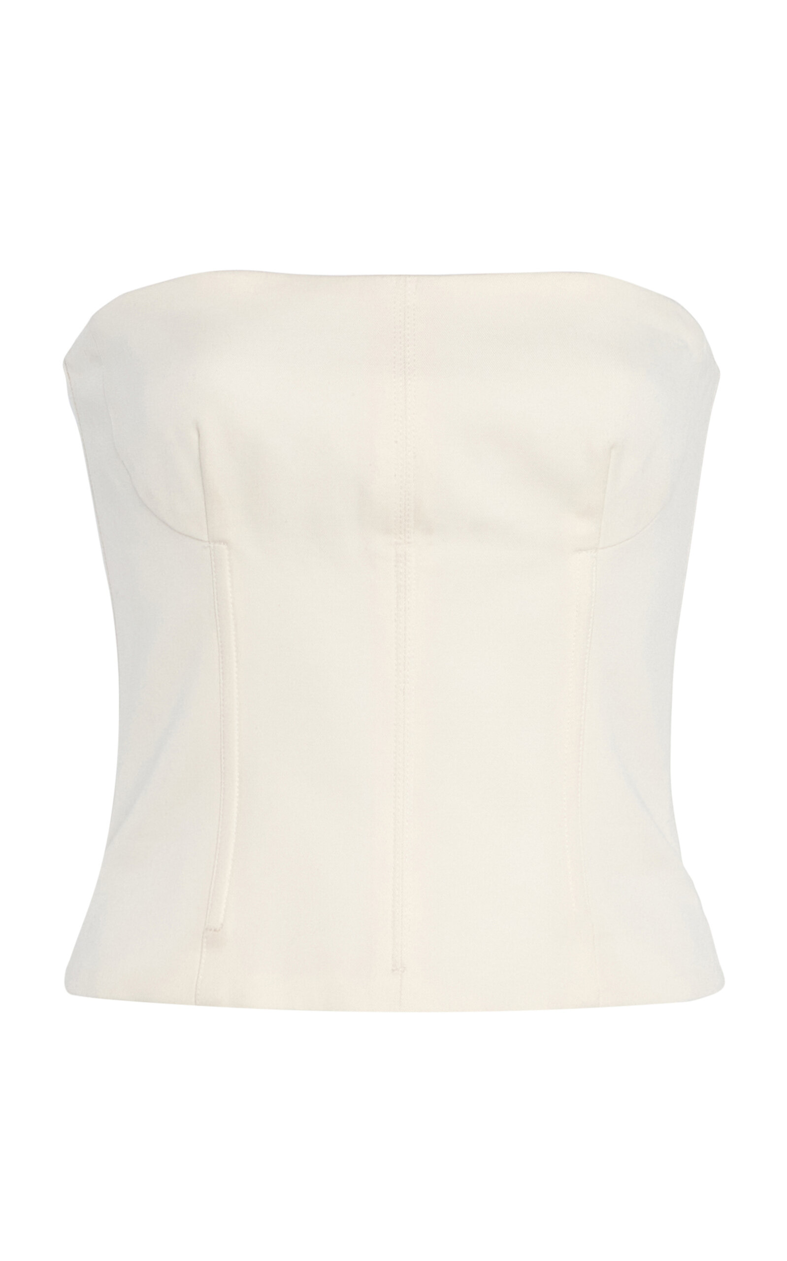 TWP Jillian Strapless Bustier Top - Ivory
