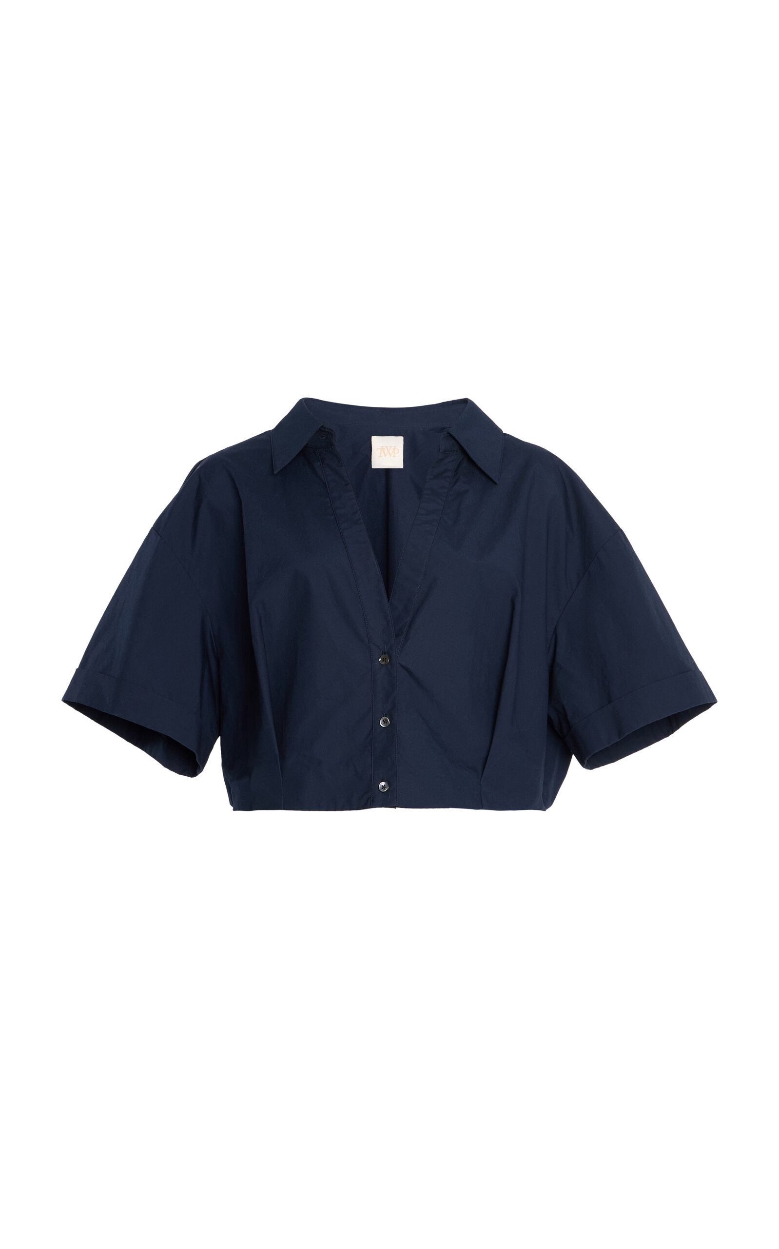 TWP She Comes and Goes Again Cotton Shirt - Navy