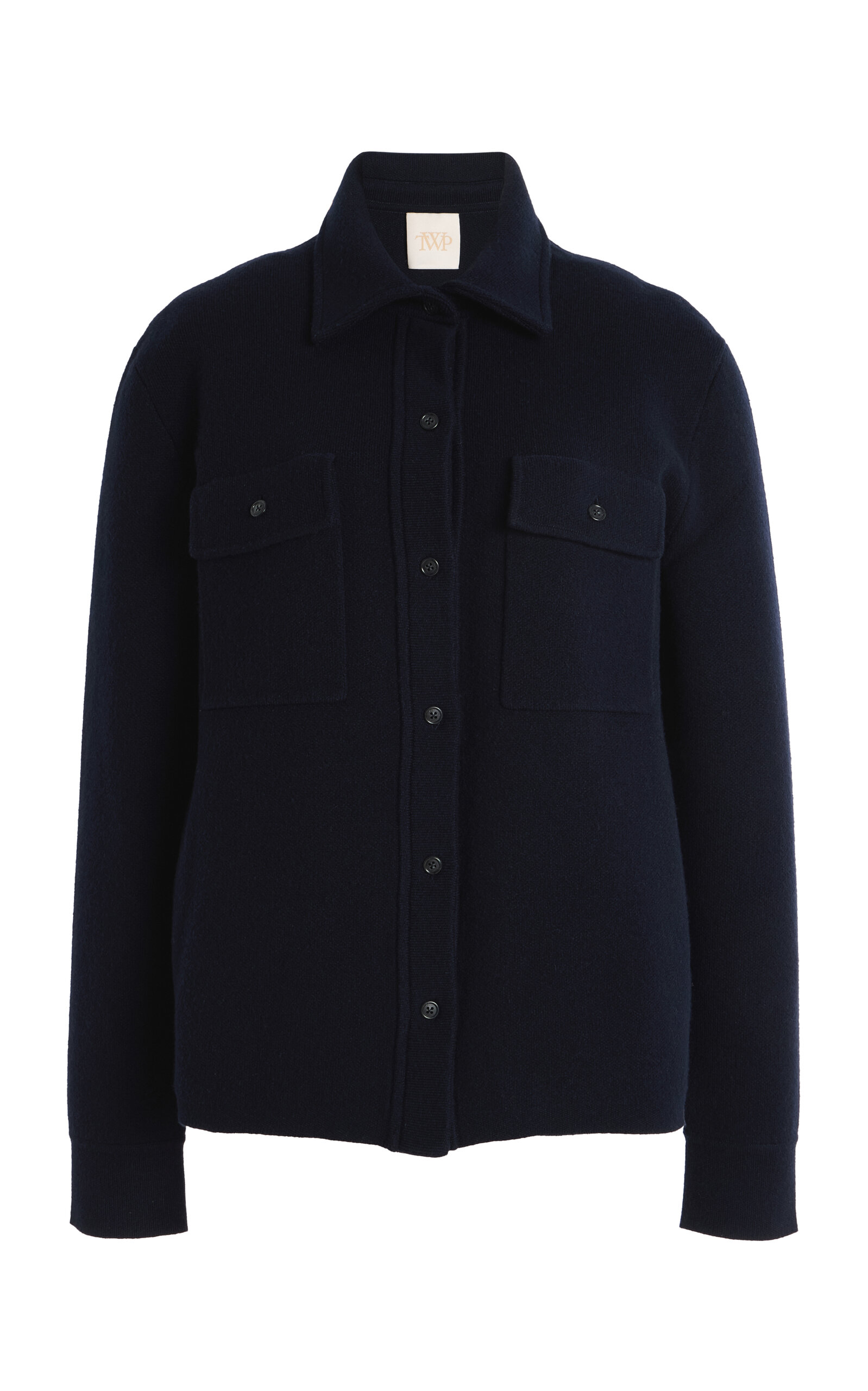 Twp Theo Cashmere Shirt In Navy