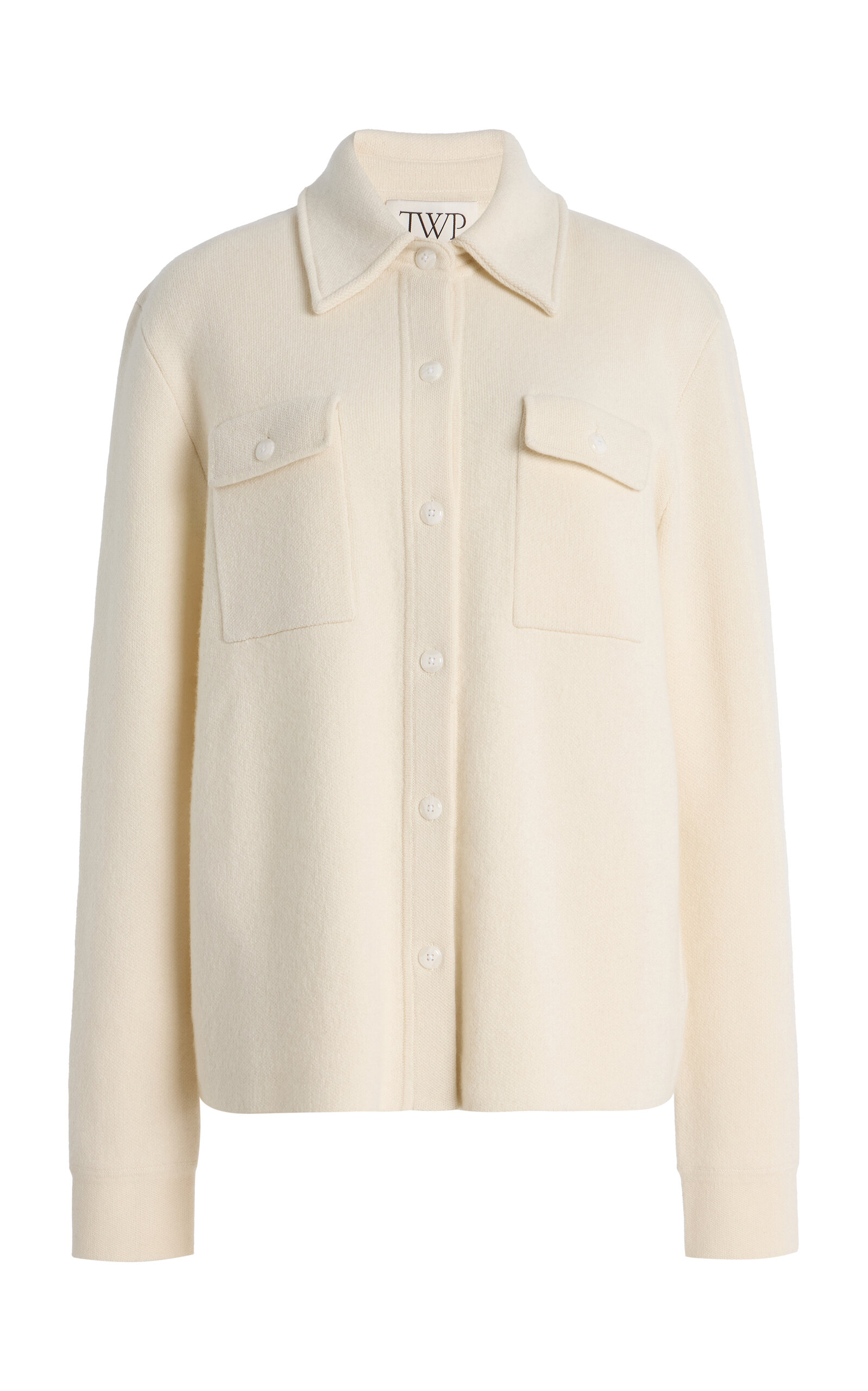TWP Theo Cashmere Shirt - Ivory