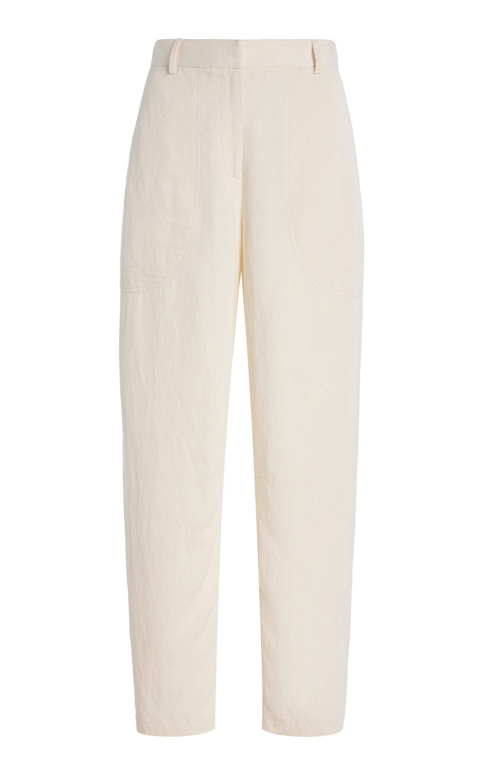 TWP Jetties Beach Barrel-Leg Pants - Off-White