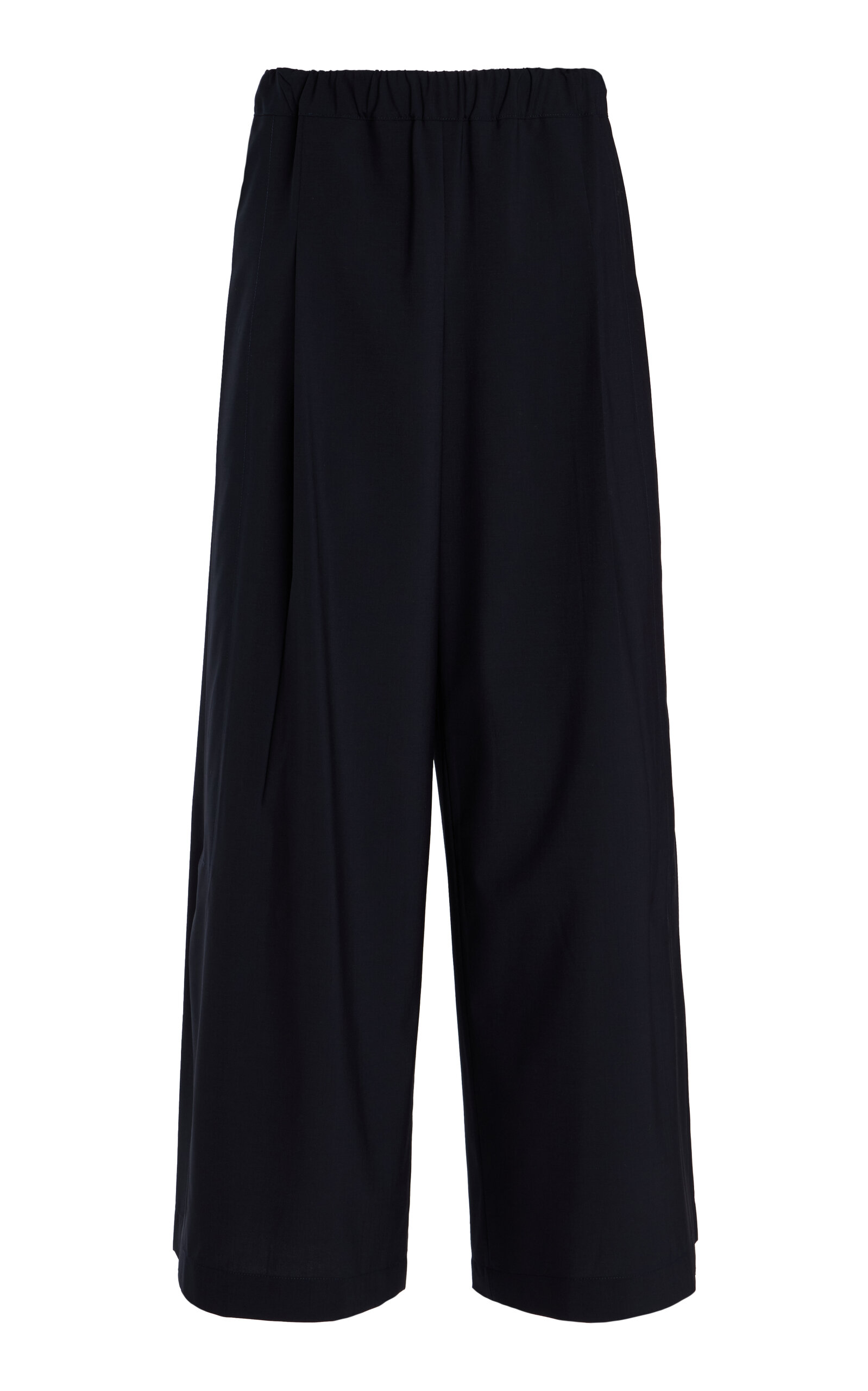 TWP Eva Mid-Rise Wide-Leg Pants - Navy - XS
