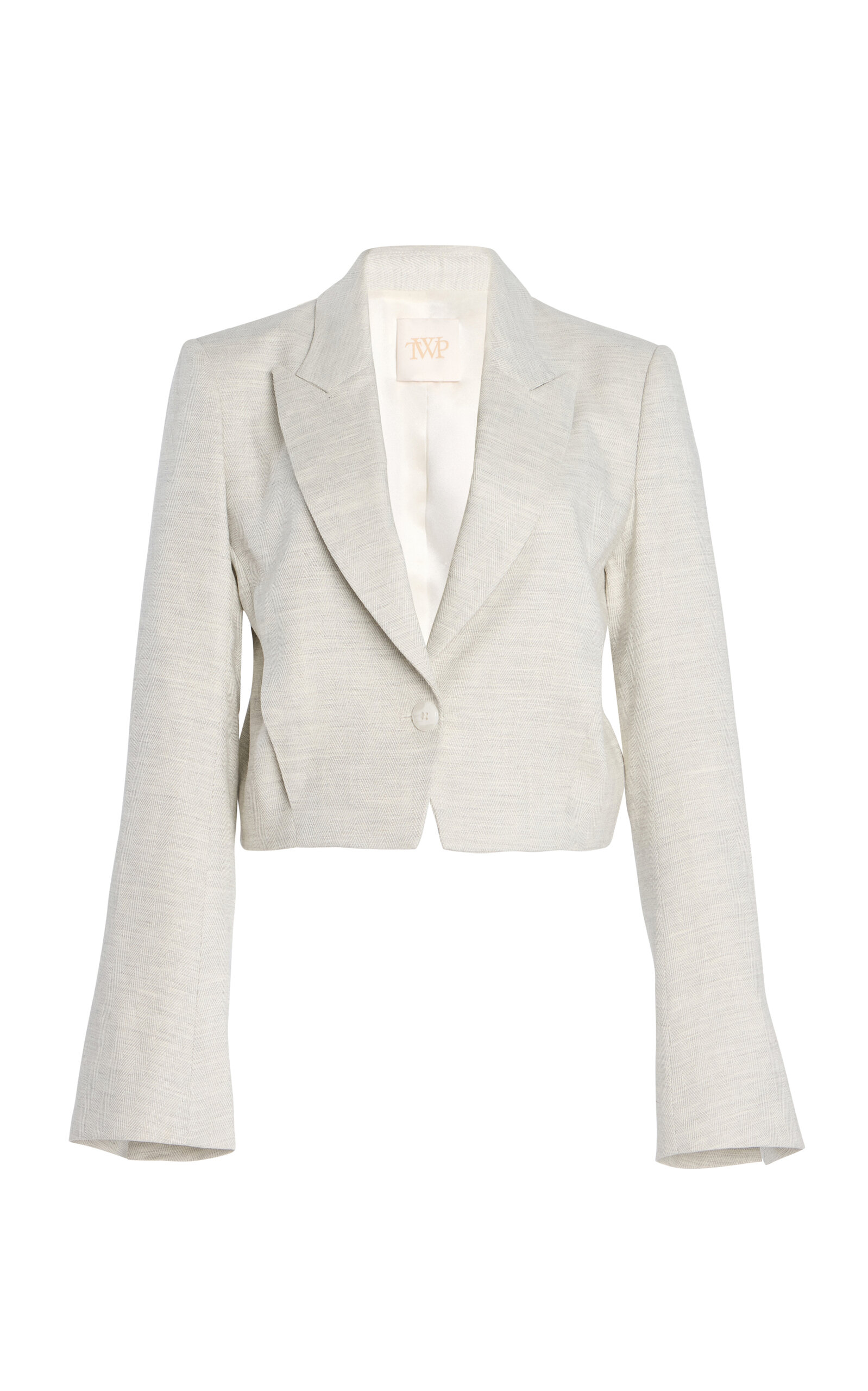 Twp Cotton-wool Blazer In Light Grey