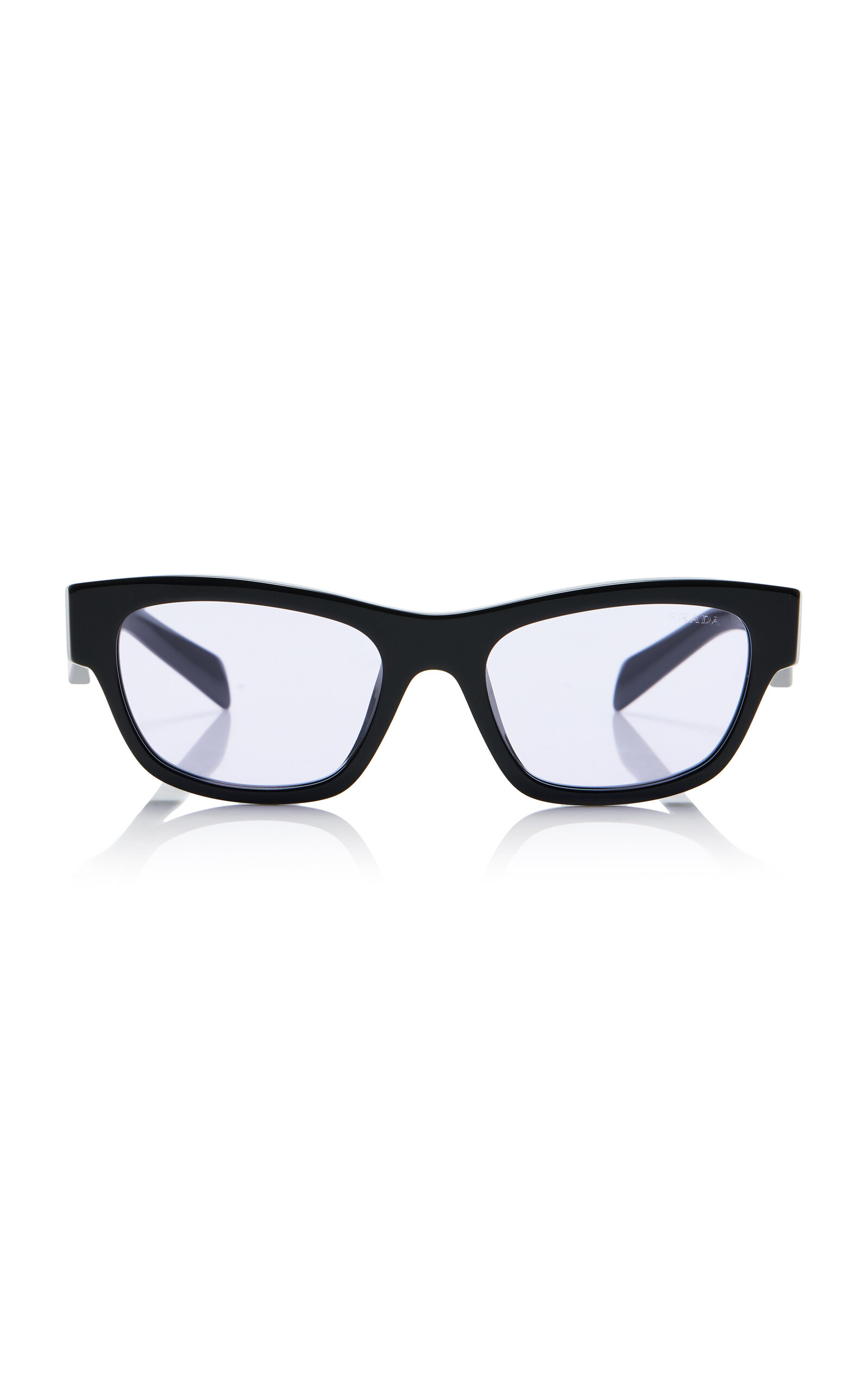 Prada Symbole Square-frame Acetate Sunglasses In Black