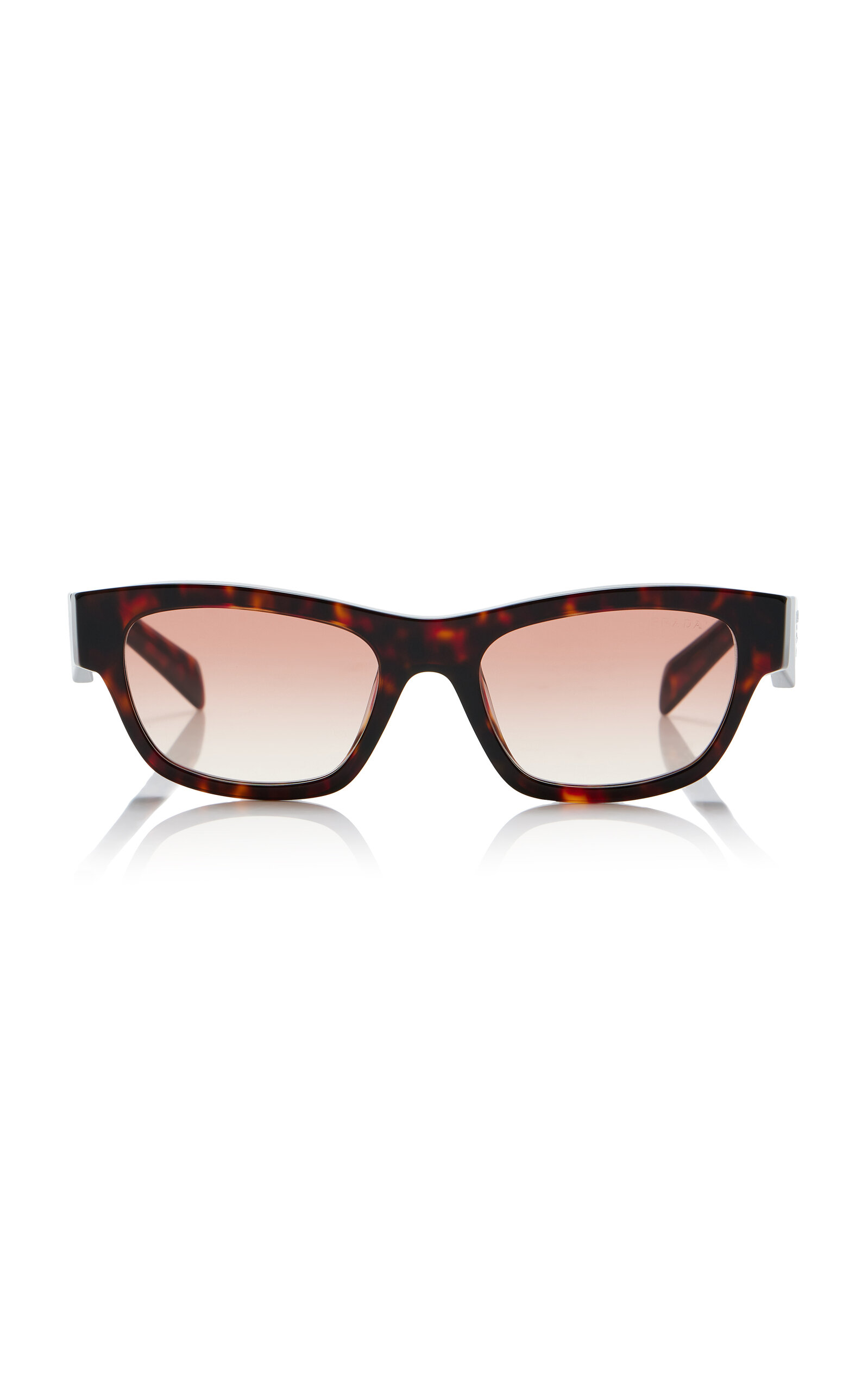 Prada Symbole Square-frame Acetate Sunglasses In Brown