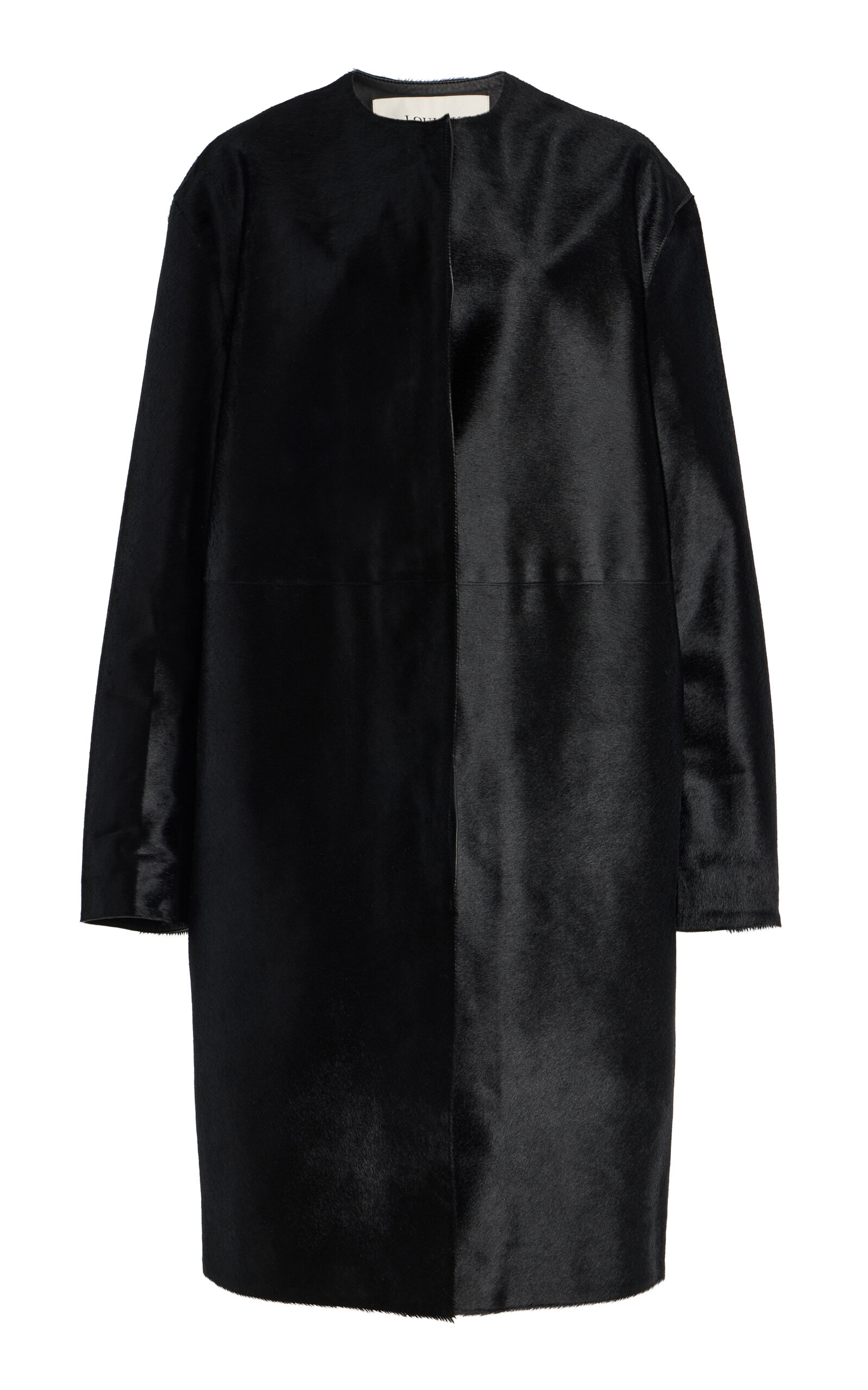Loulou de Saison Miller Leather Coat - Black