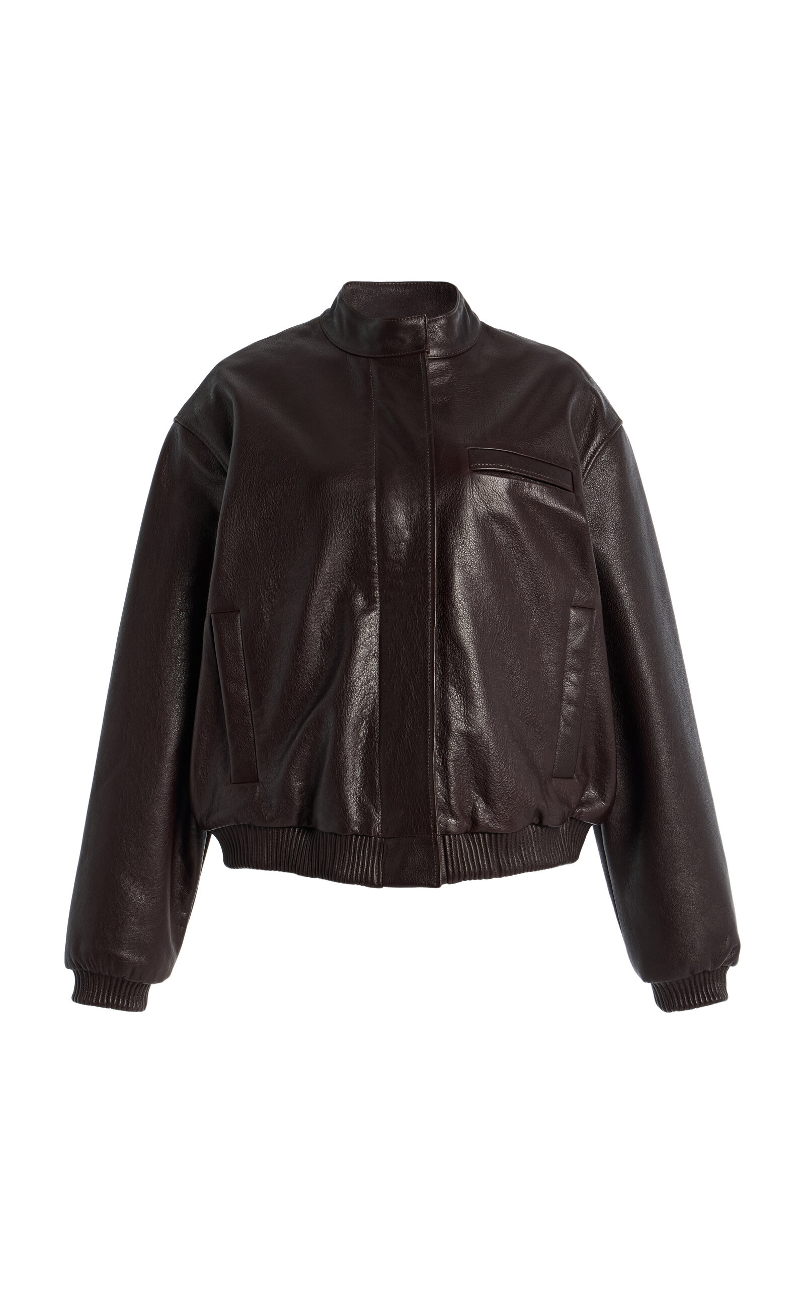 Loulou de Saison Marlow Leather Bomber Jacket