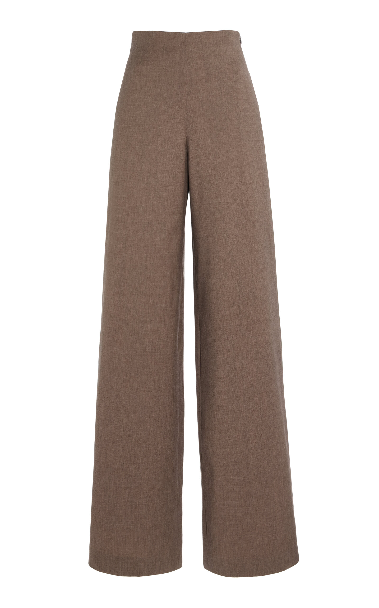 SEV High-Rise Lightweight Wool Wide-Leg Pants