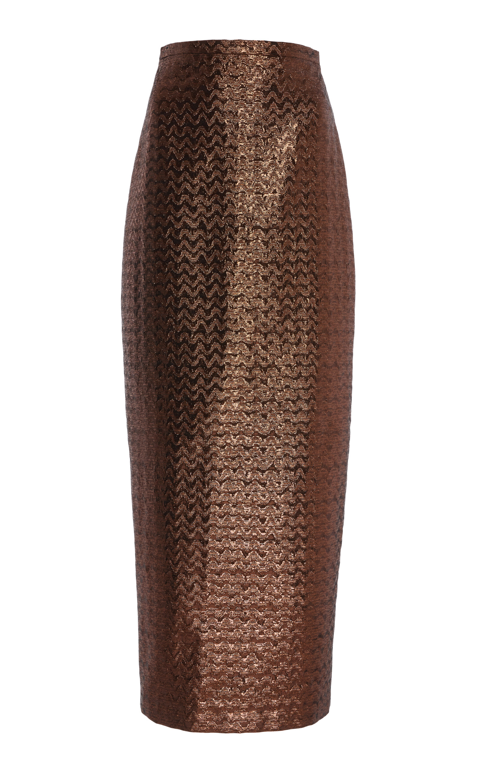 Jacquard Pencil Cut Maxi Skirt