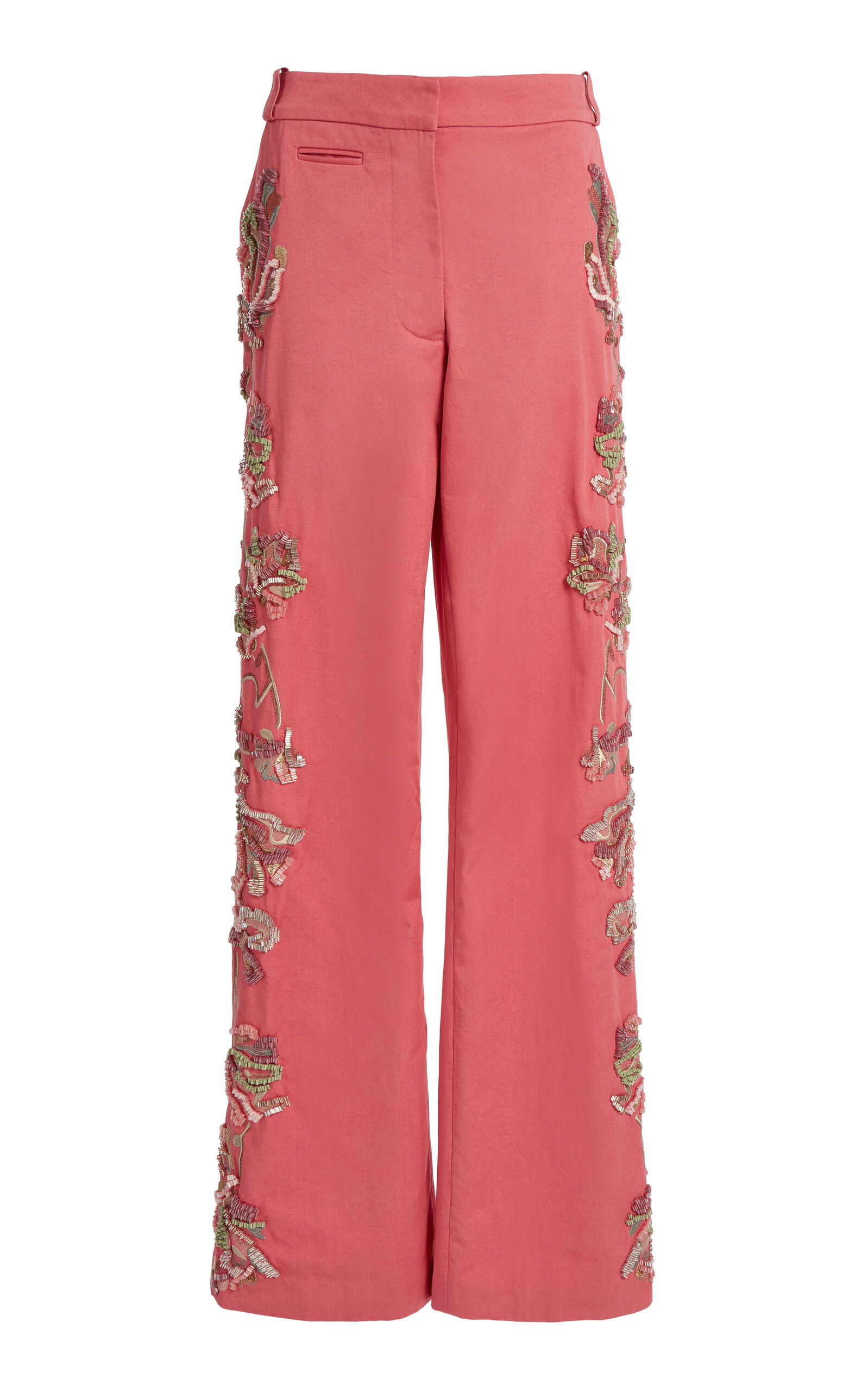 Christopher Esber Duke Embellished Cotton Wide-Leg Pants - Women's Bags