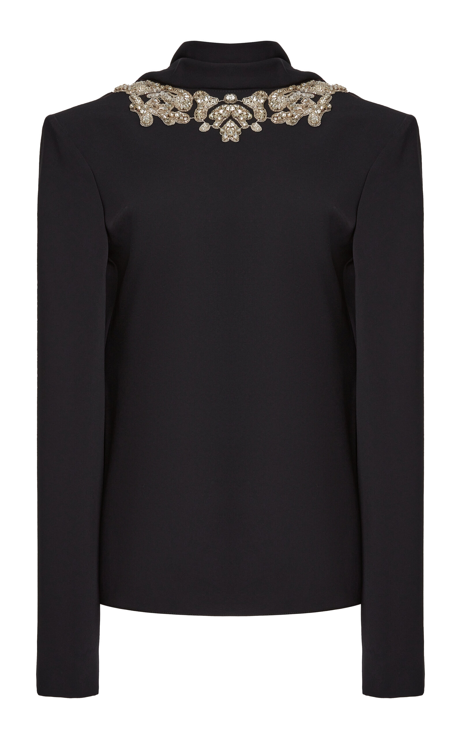 Zuhair Murad Beaded Pullover Top In Black