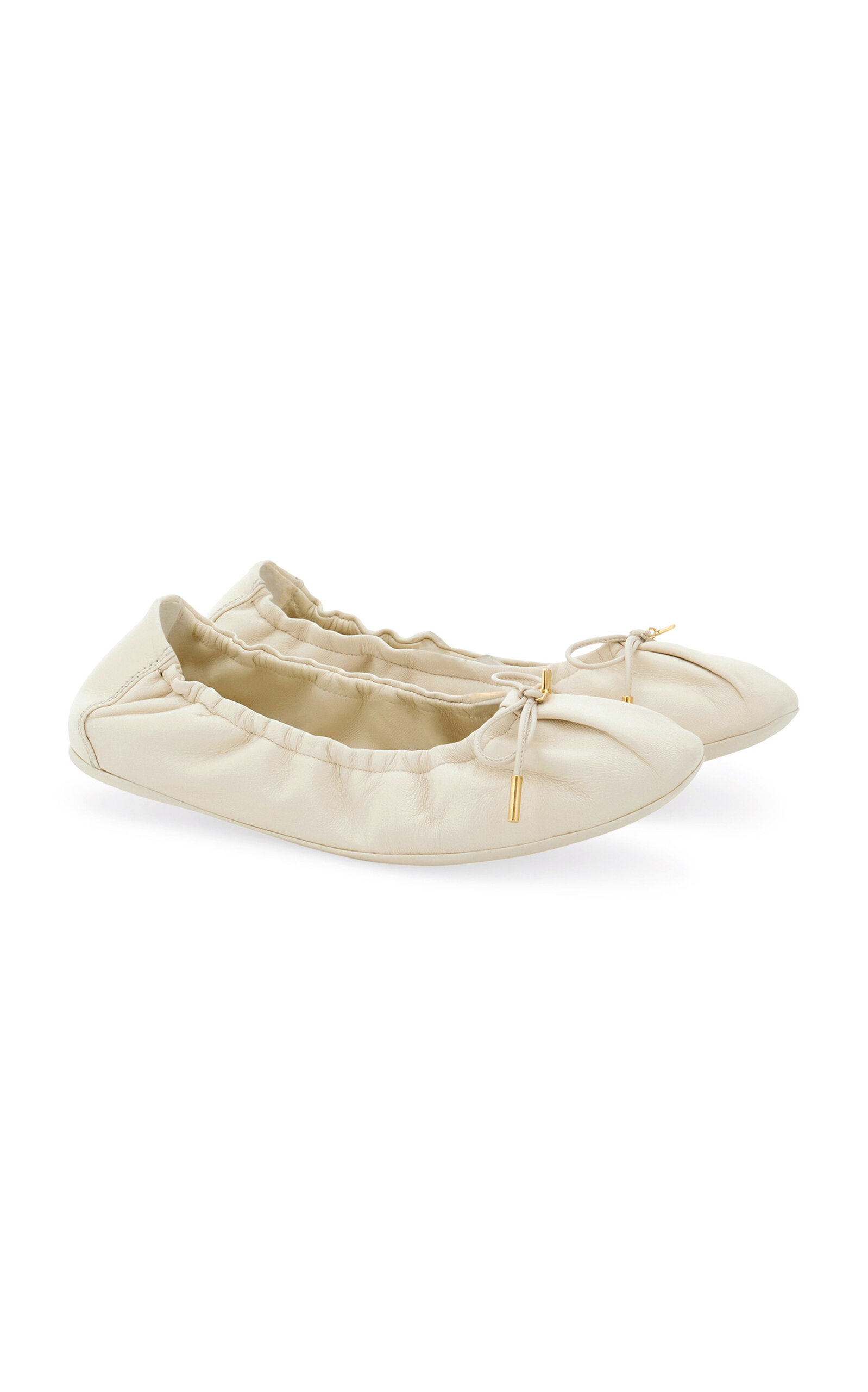 Ferragamo Joelle Leather Ballet Flats