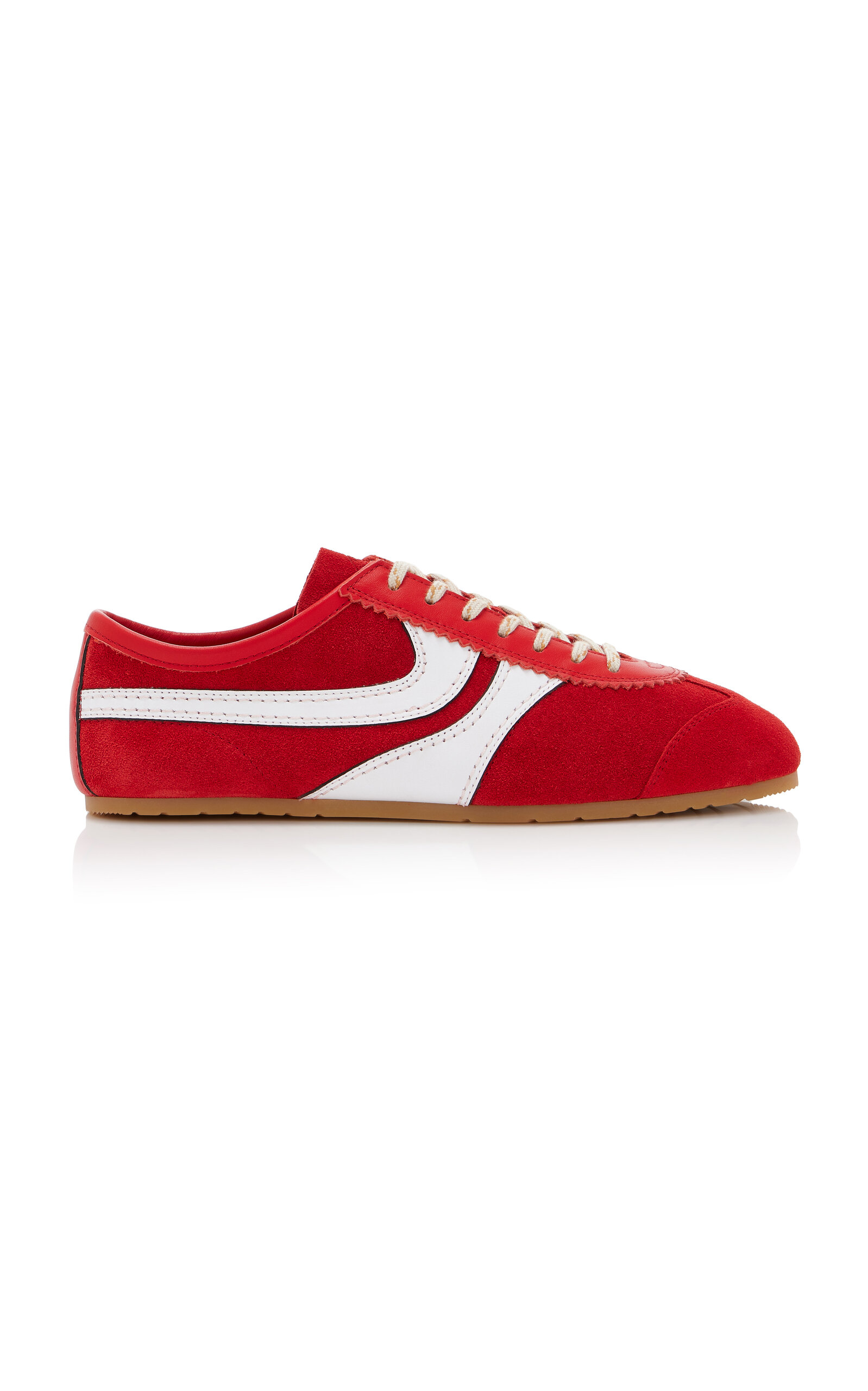 Dries Van Noten - Suede Sneakers - Red - IT 40 - Moda Operandi
