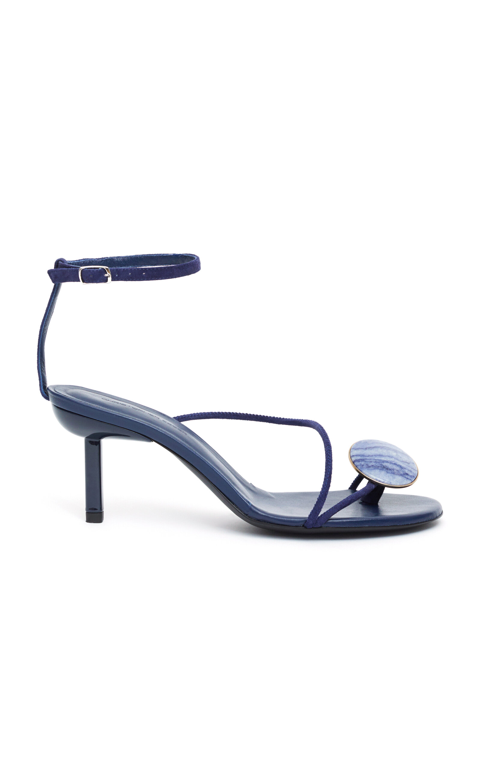 Doma Stone-Embellished Suede Sandals