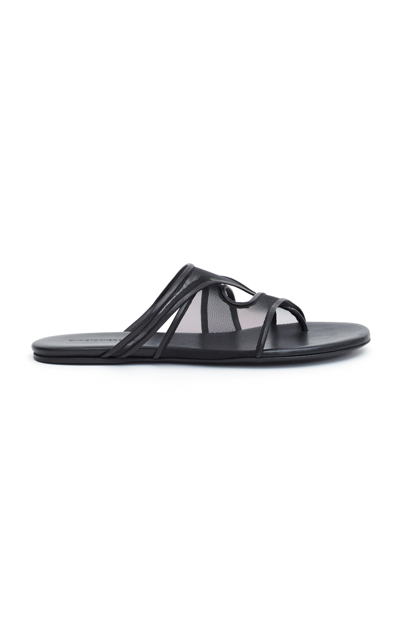 Christopher Esber Ringer Mesh Flip Flops In Black