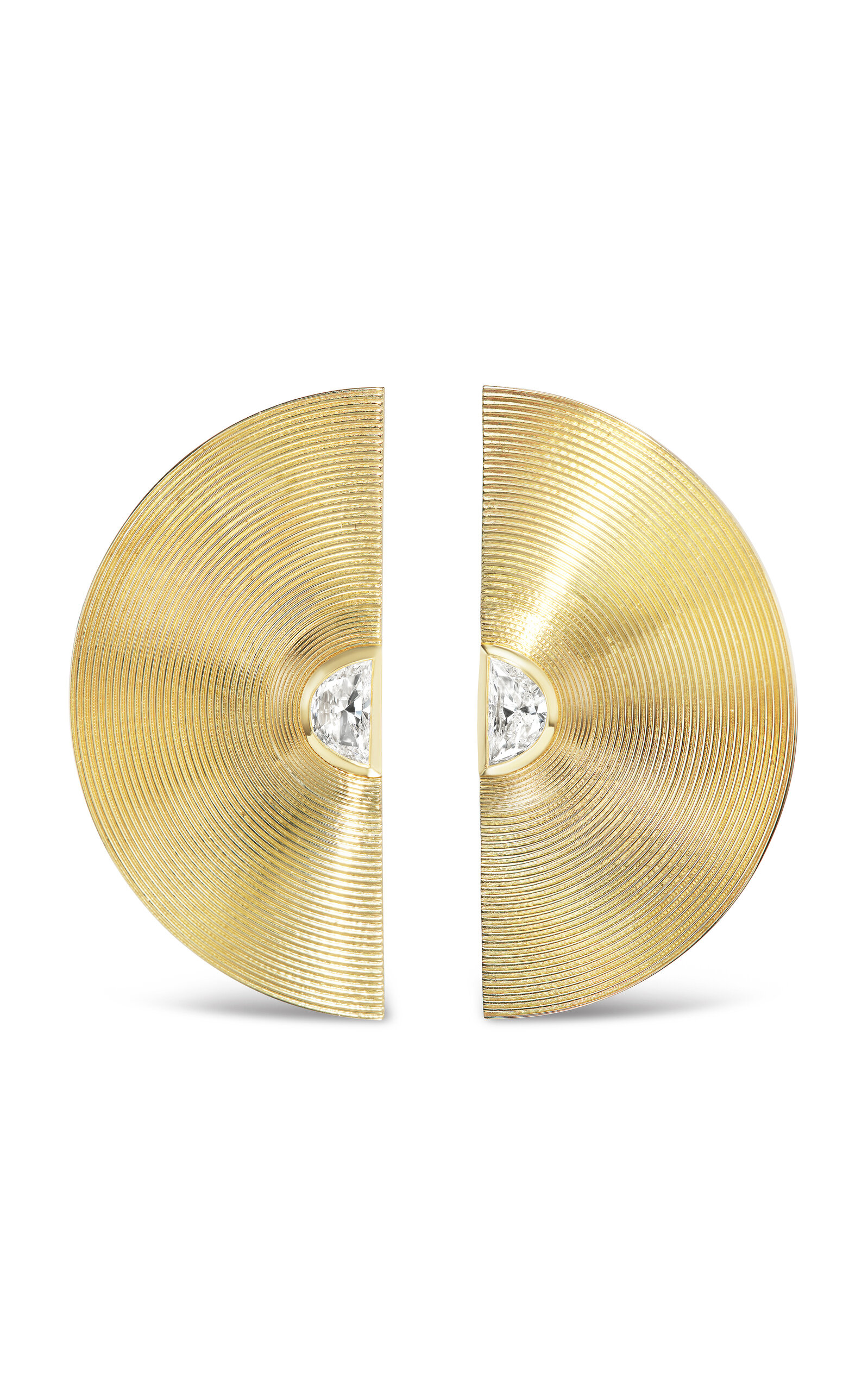 Cymbal 18k Yellow Gold Earrings
