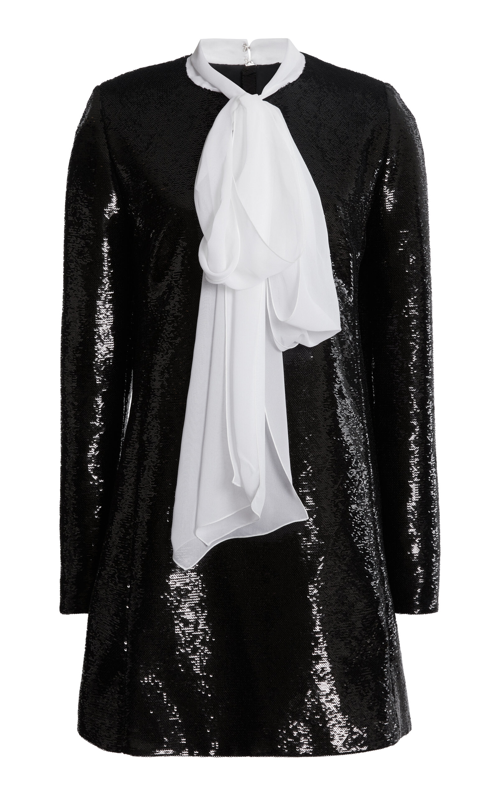 Giambattista Valli Scarf-Detailed Sequined Mini Dress