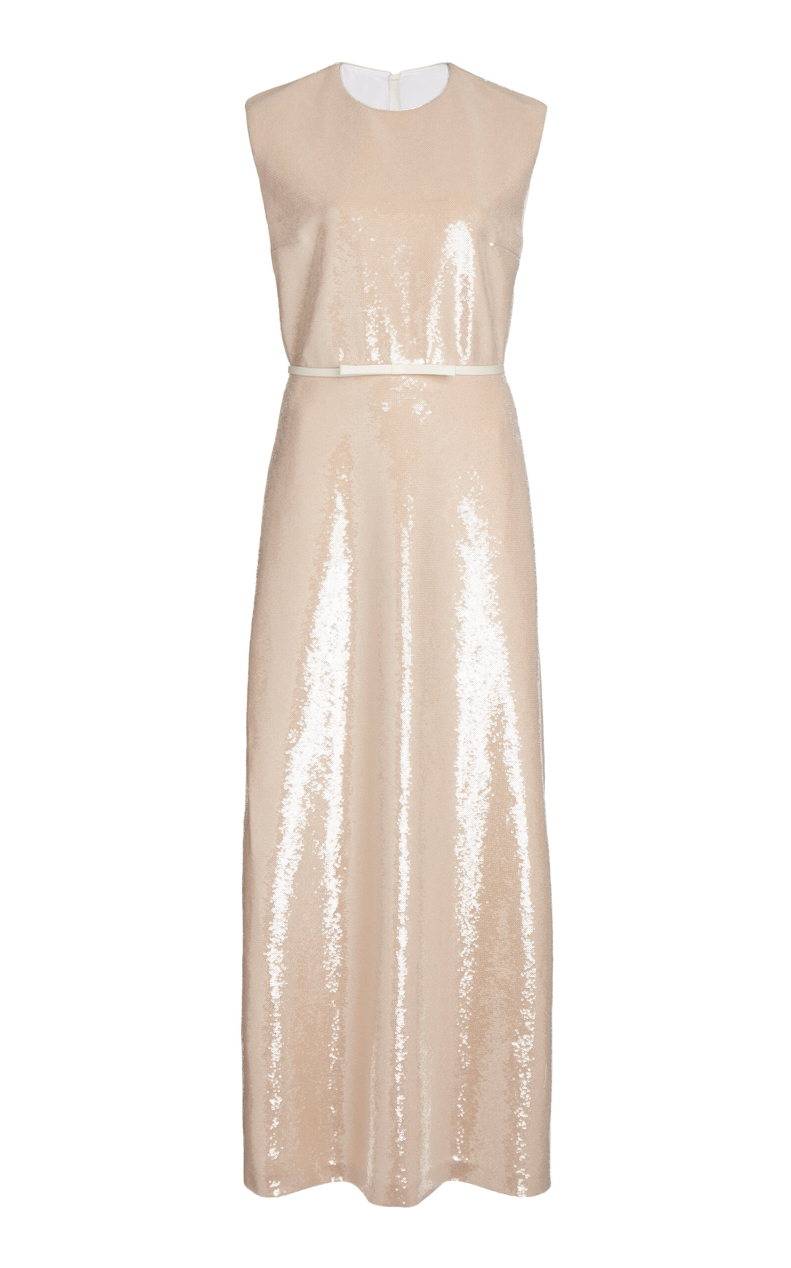 Giambattista Valli Sleeveless Sequined Maxi Dress - Neutral