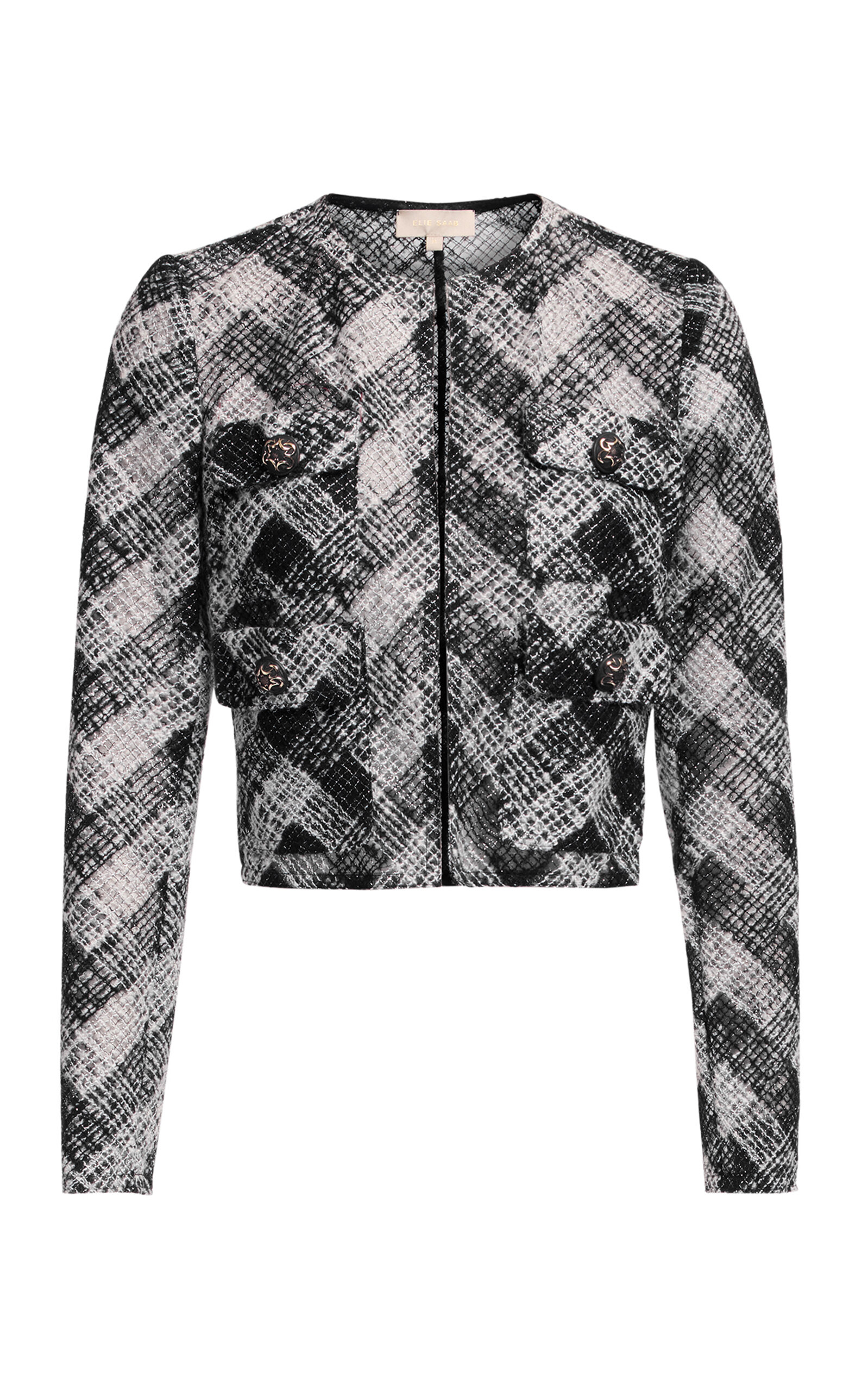 Elie Saab Embroidered Tulle Shirt