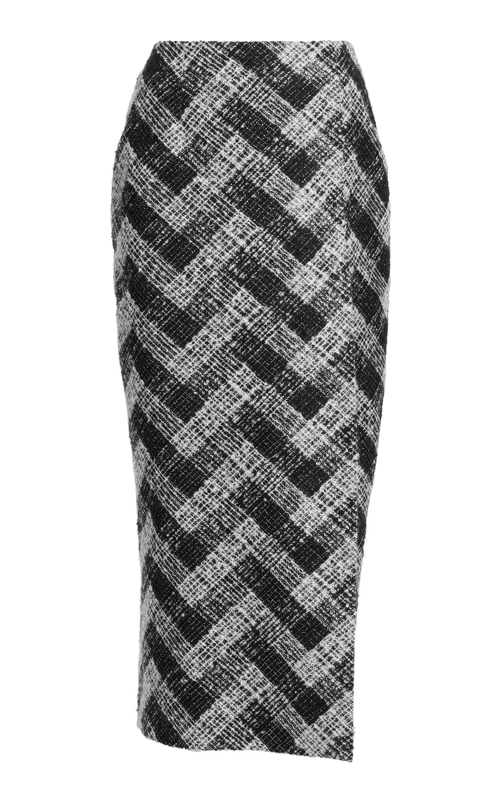 Elie Saab Embroidered Tulle Midi Skirt