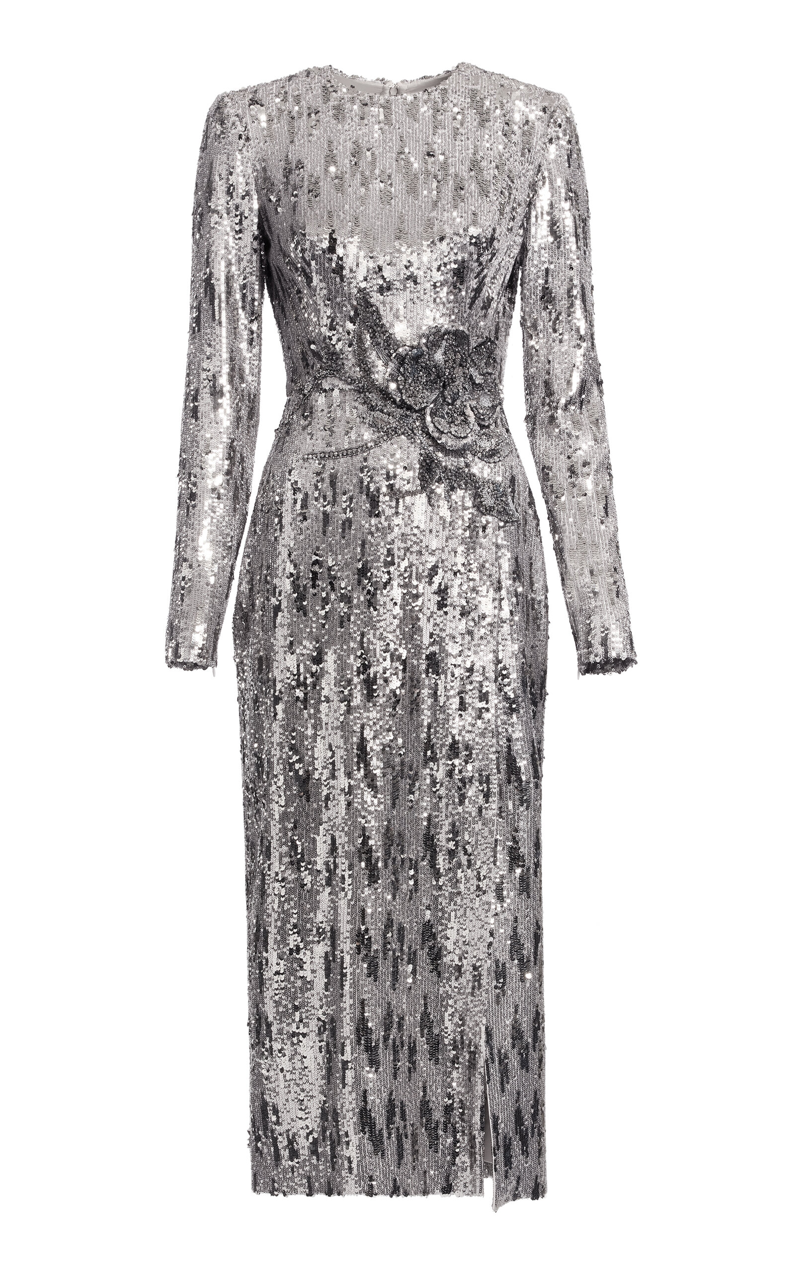 Elie Saab Sequined Midi Dress