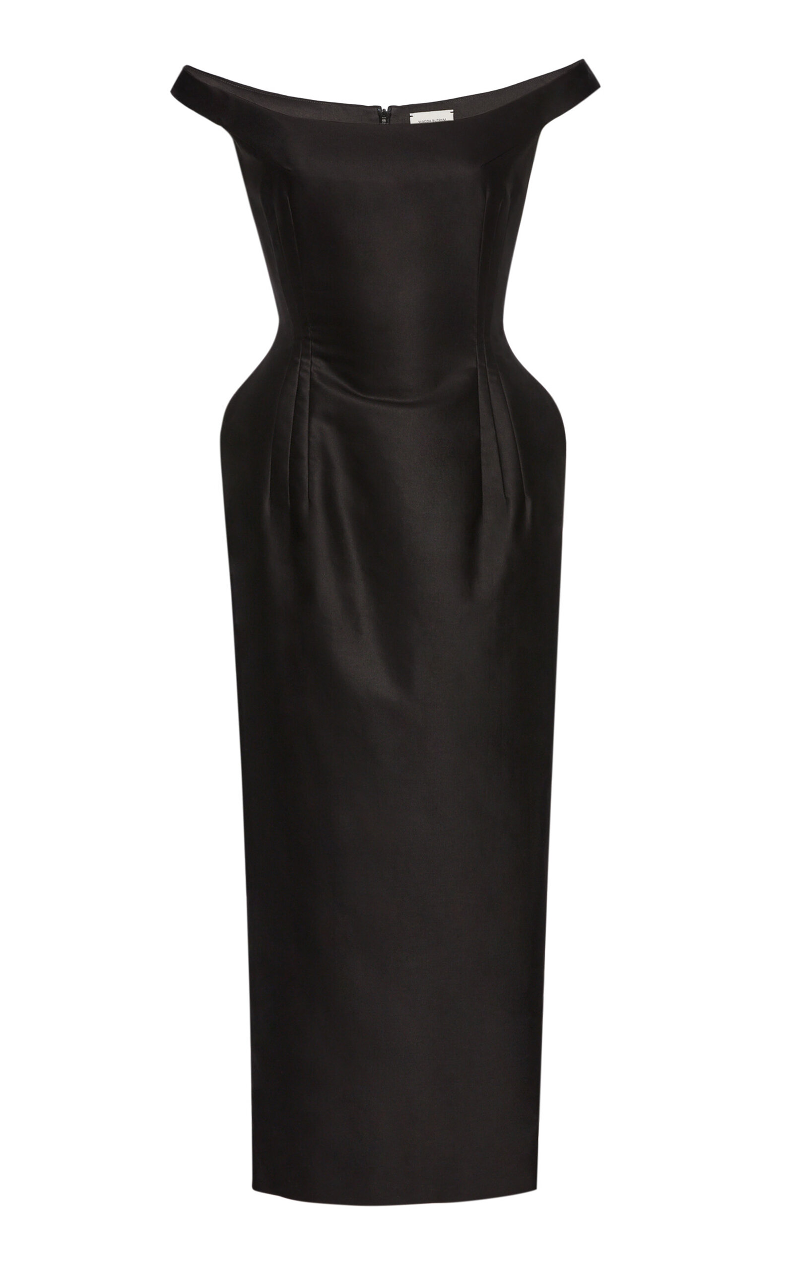 Magda Butrym Off-The-Shoulder Cotton-Blend Taffeta Midi Dress