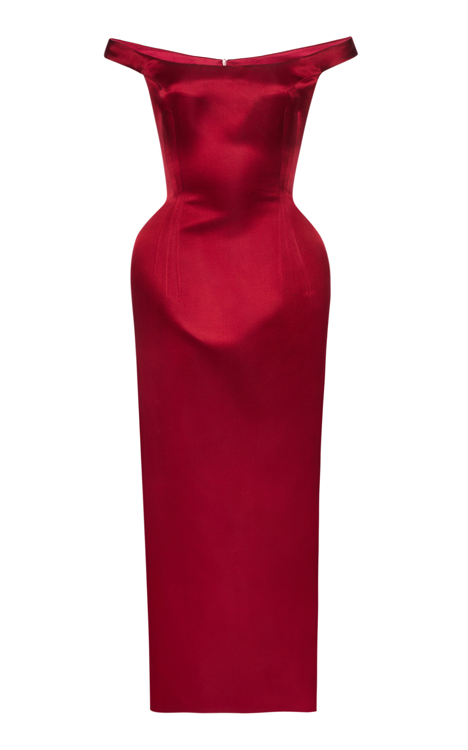 Magda Butrym Off-The-Shoulder Silk Dress