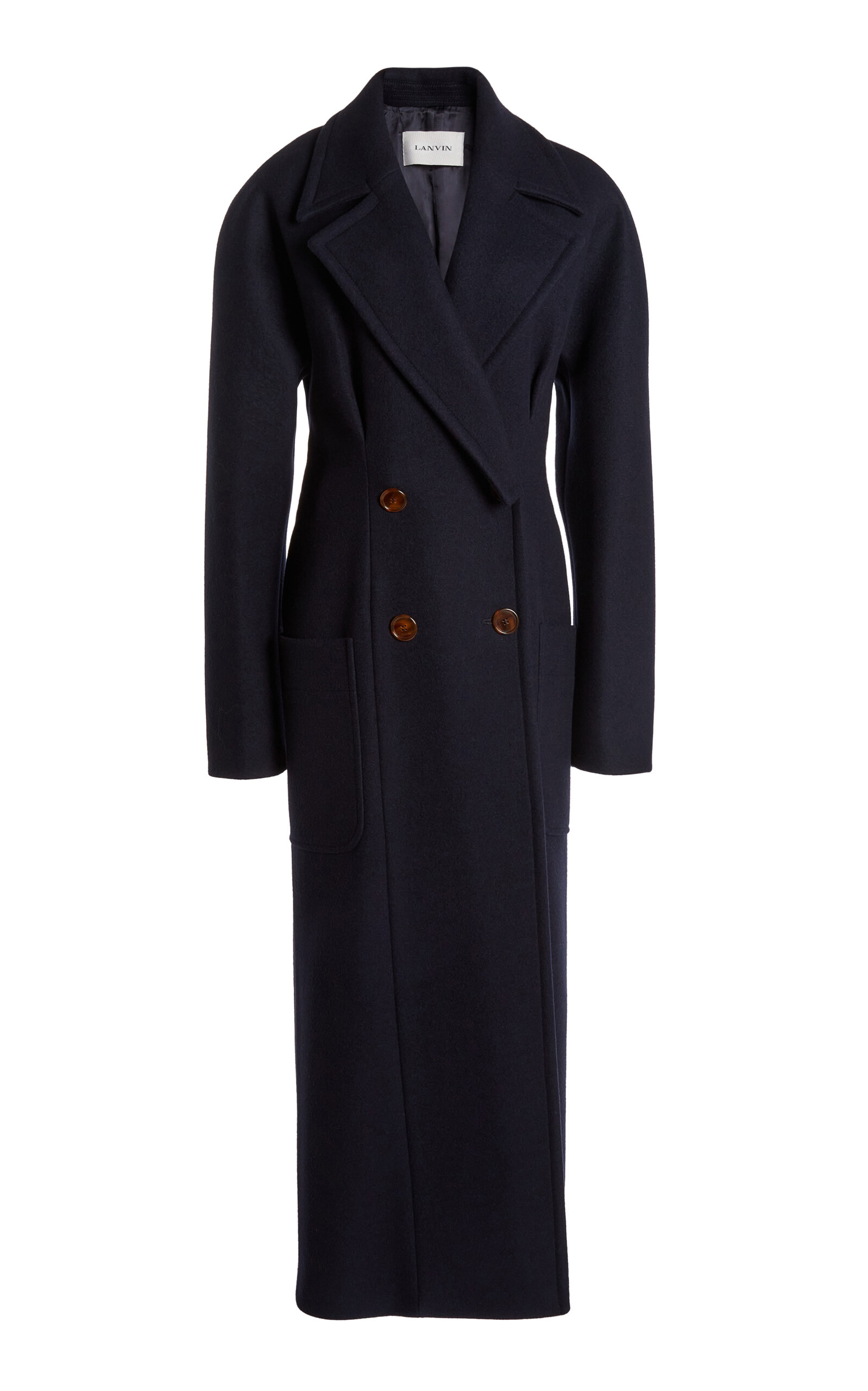 Lanvin Double-Breasted Cashmere Coat