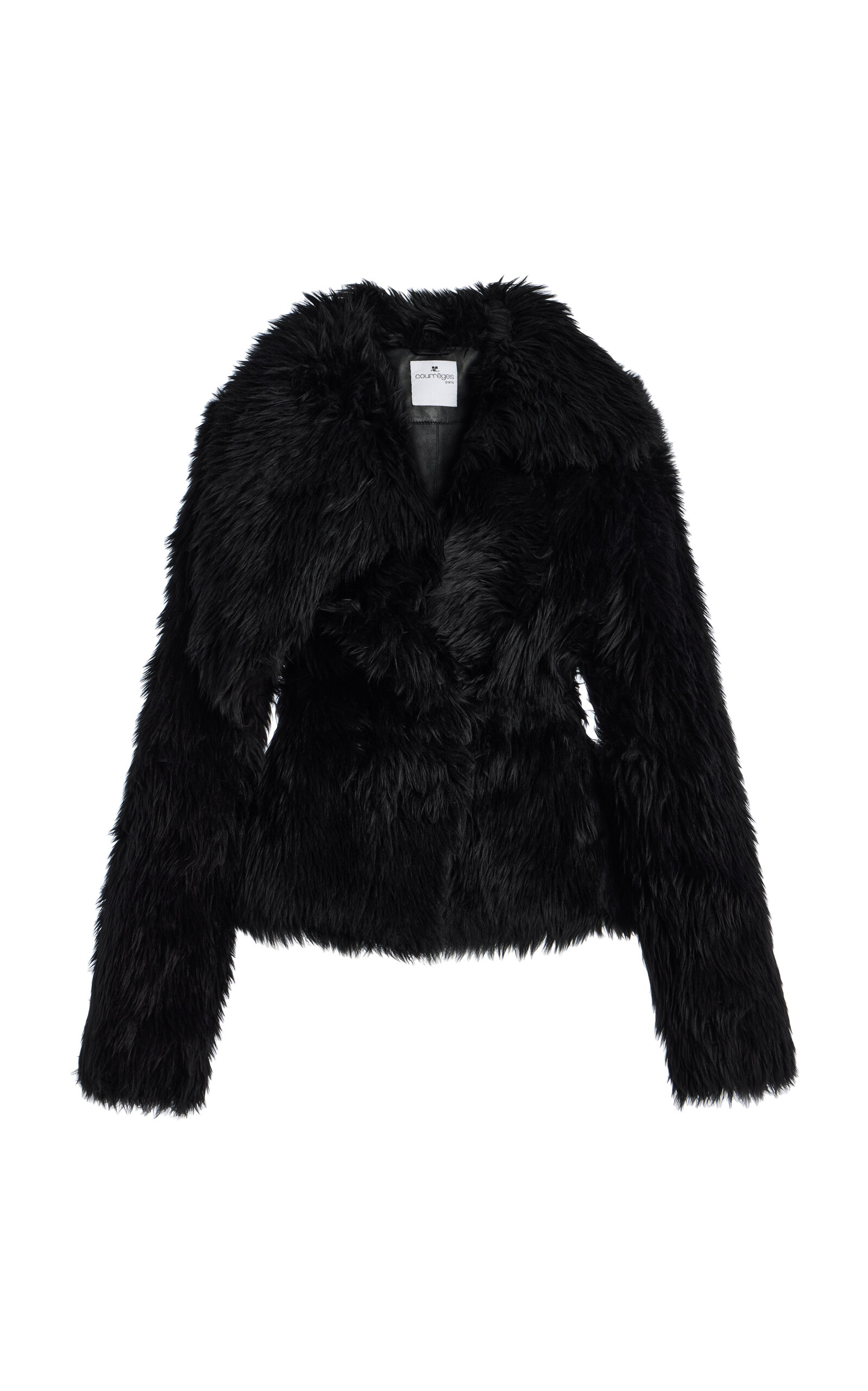 Courrèges Shearling Belted Coat