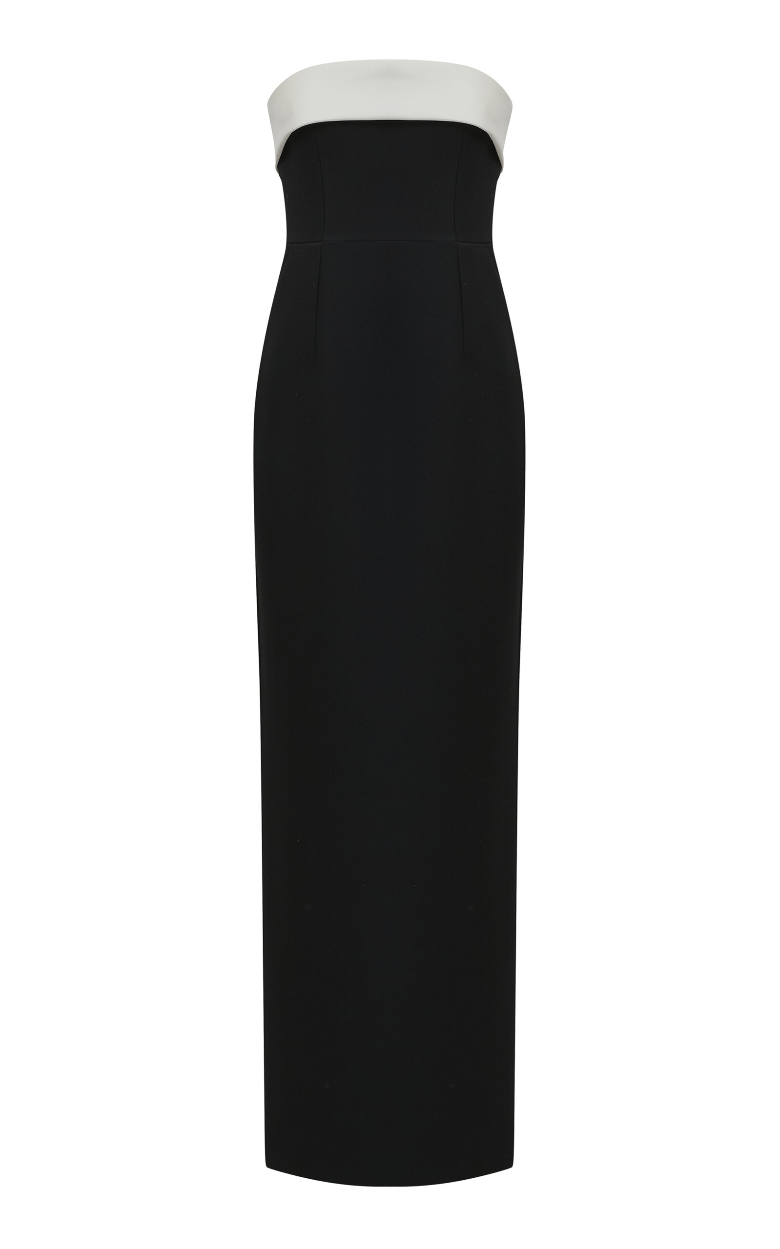 The New Arrivals Ilkyaz Ozel Rhea Strapless Gown In Black,white