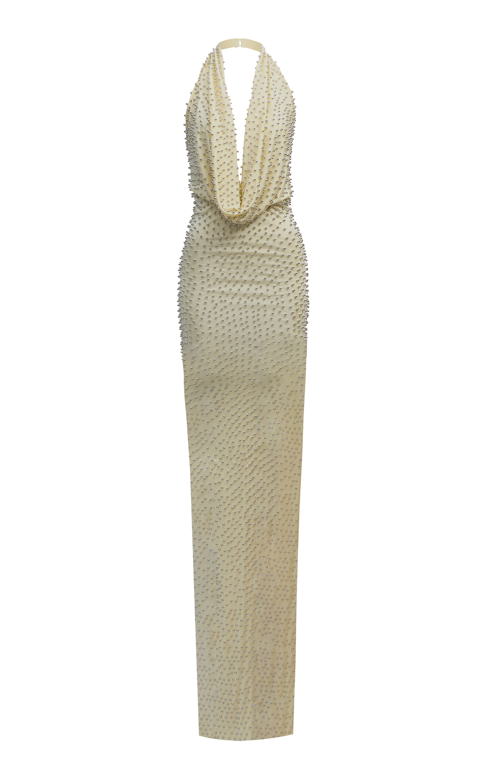 The New Arrivals Ilkyaz Ozel Agel Cowl-Neck Gown - Yellow