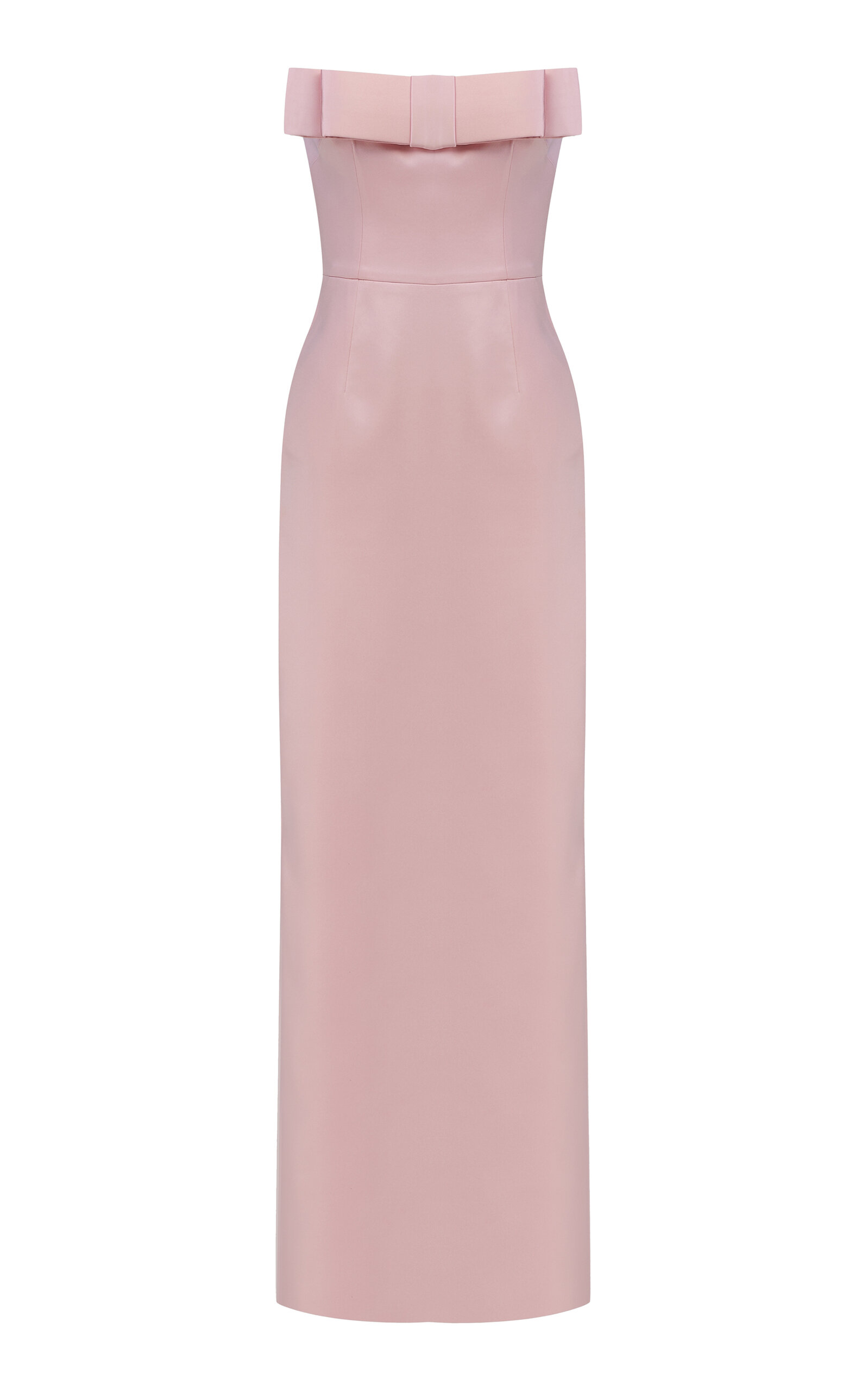The New Arrivals Ilkyaz Ozel Sisu Bow-detailed Maxi Dress In Pink