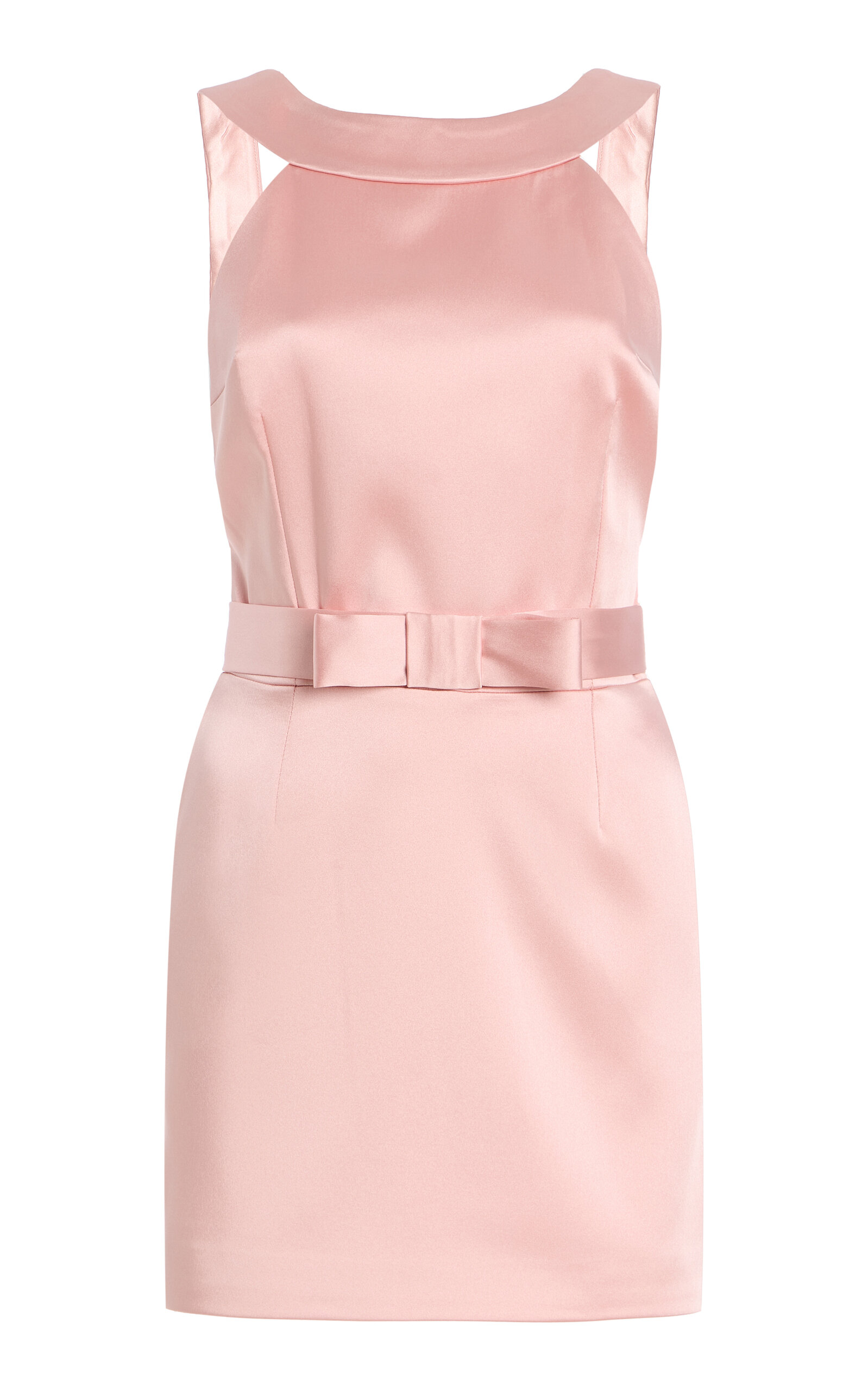The New Arrivals Ilkyaz Ozel Delphine Bow-detailed Mini Dress In Pink