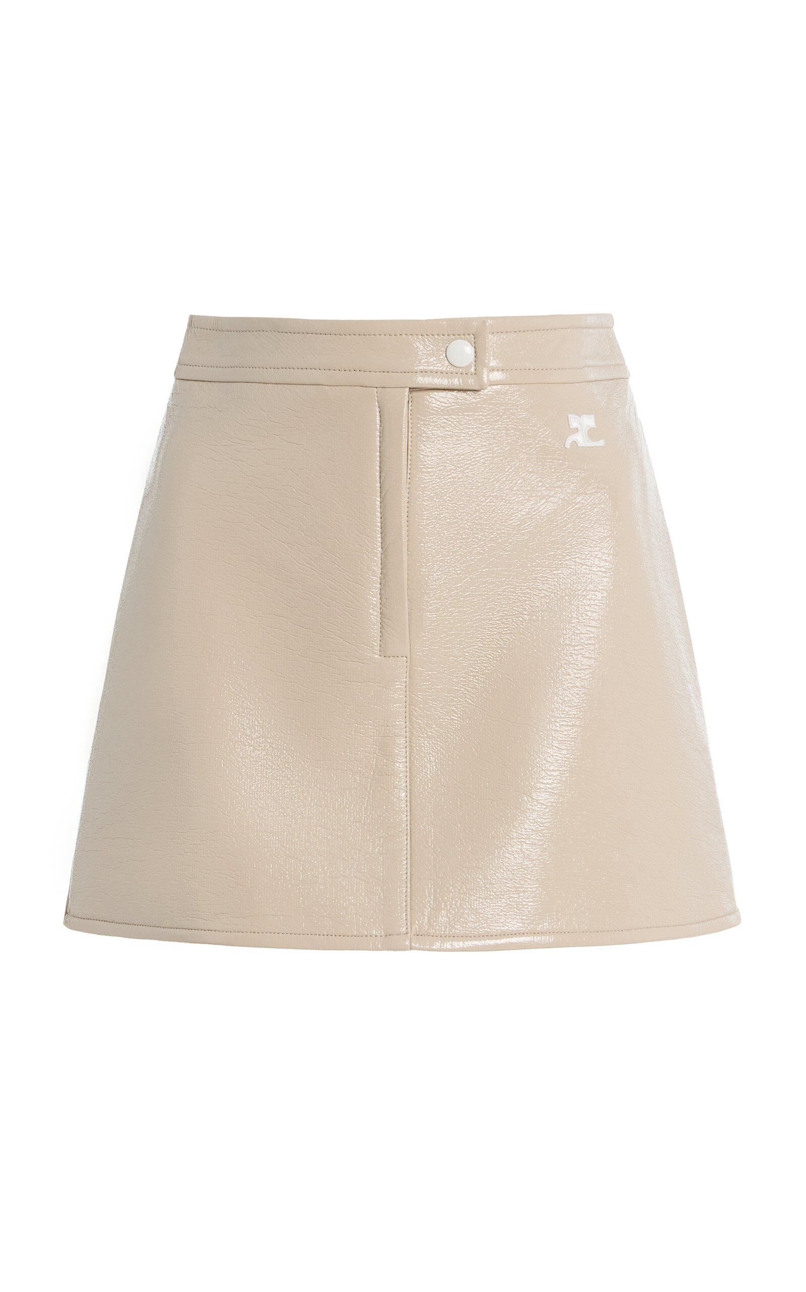 Courrèges Reedition Vinyl Mini Skirt
