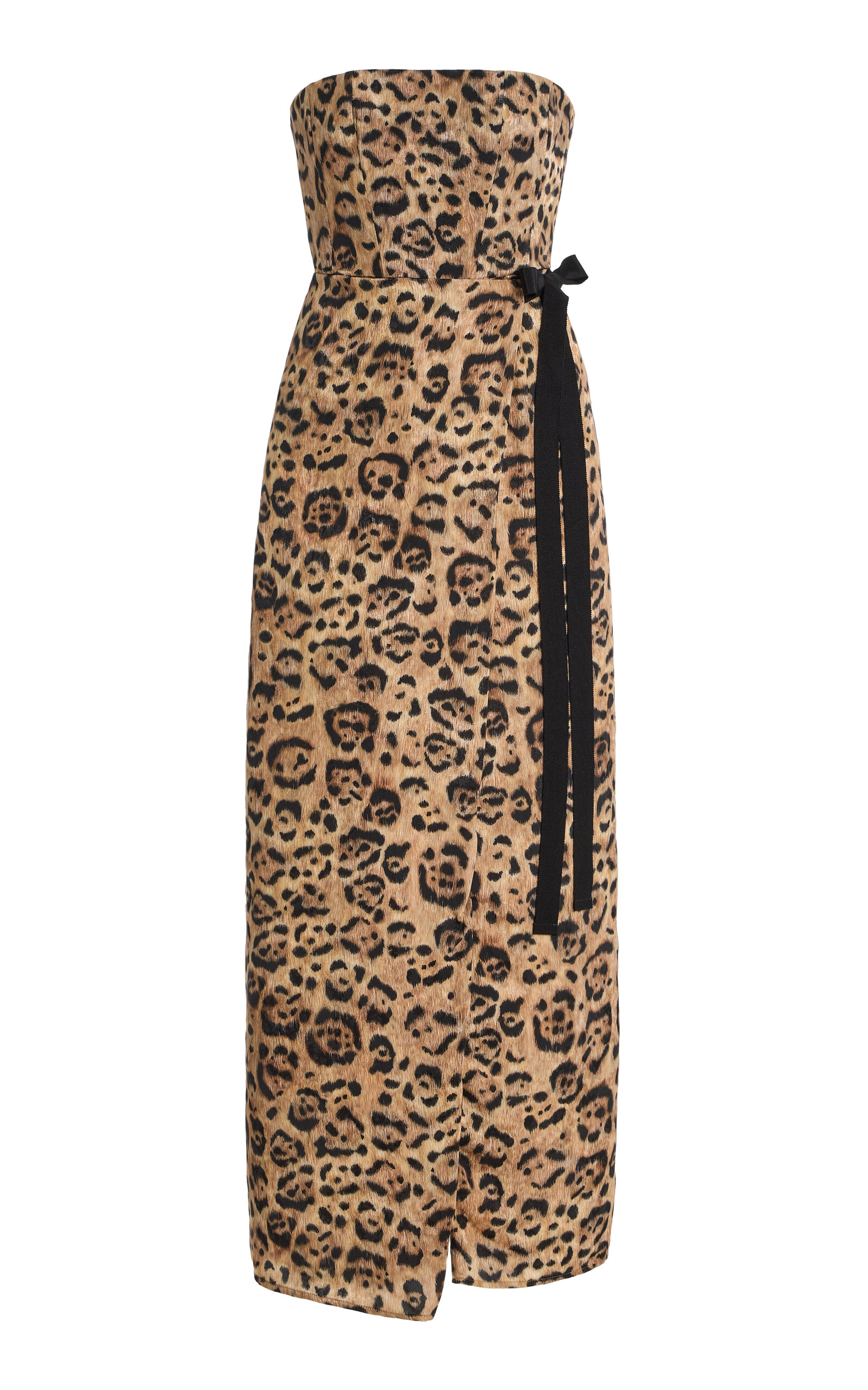 Agua By Agua Bendita Cinefila Jaguar Dress Multicolor In Gold